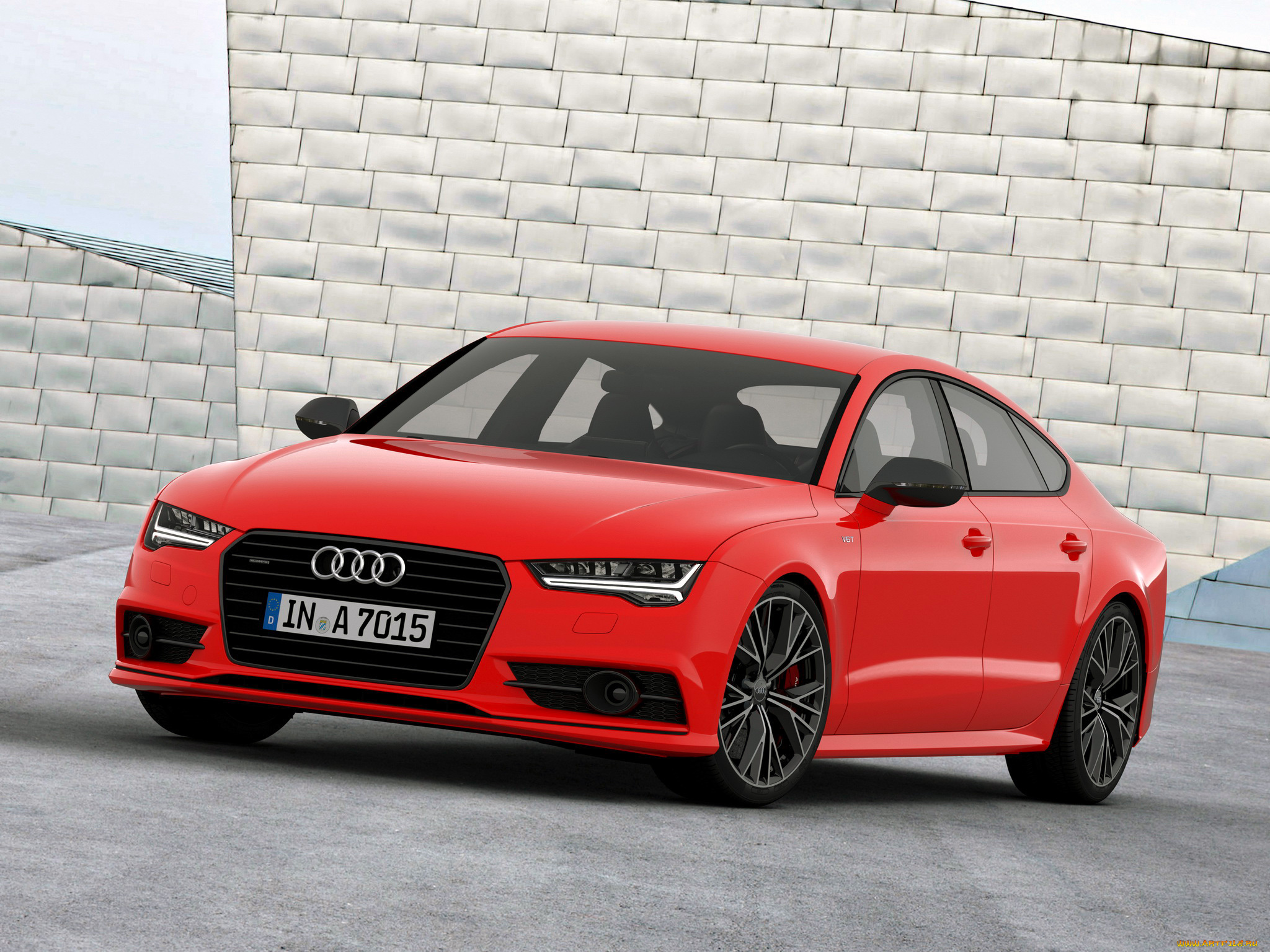 автомобили, audi, sportback, a7, красный, 2014г, competition, tdi, 3-0
