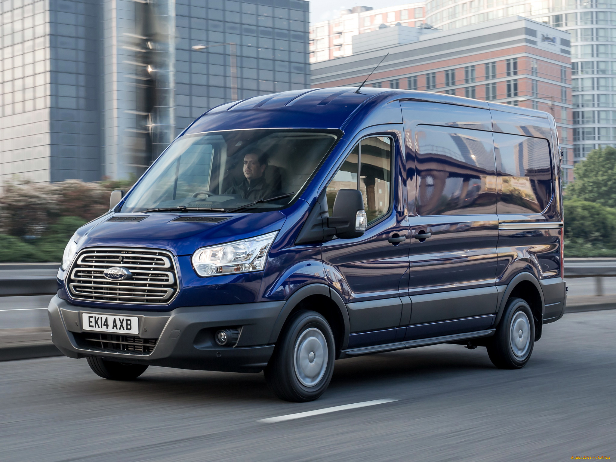 автомобили, ford, синий, 2014г, uk-spec, l2h2, van, transit