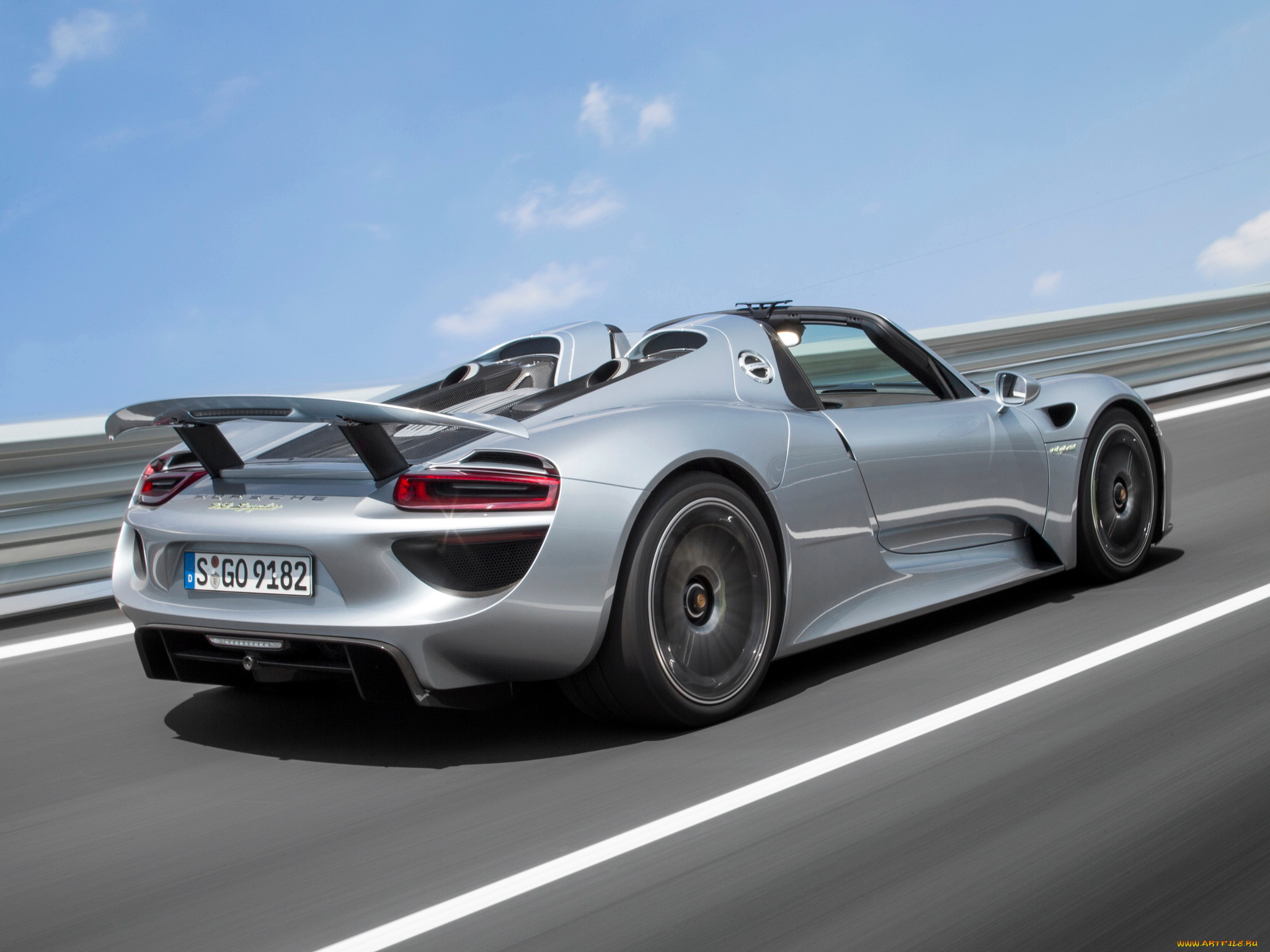 автомобили, porsche, spyder, 2014г, 918