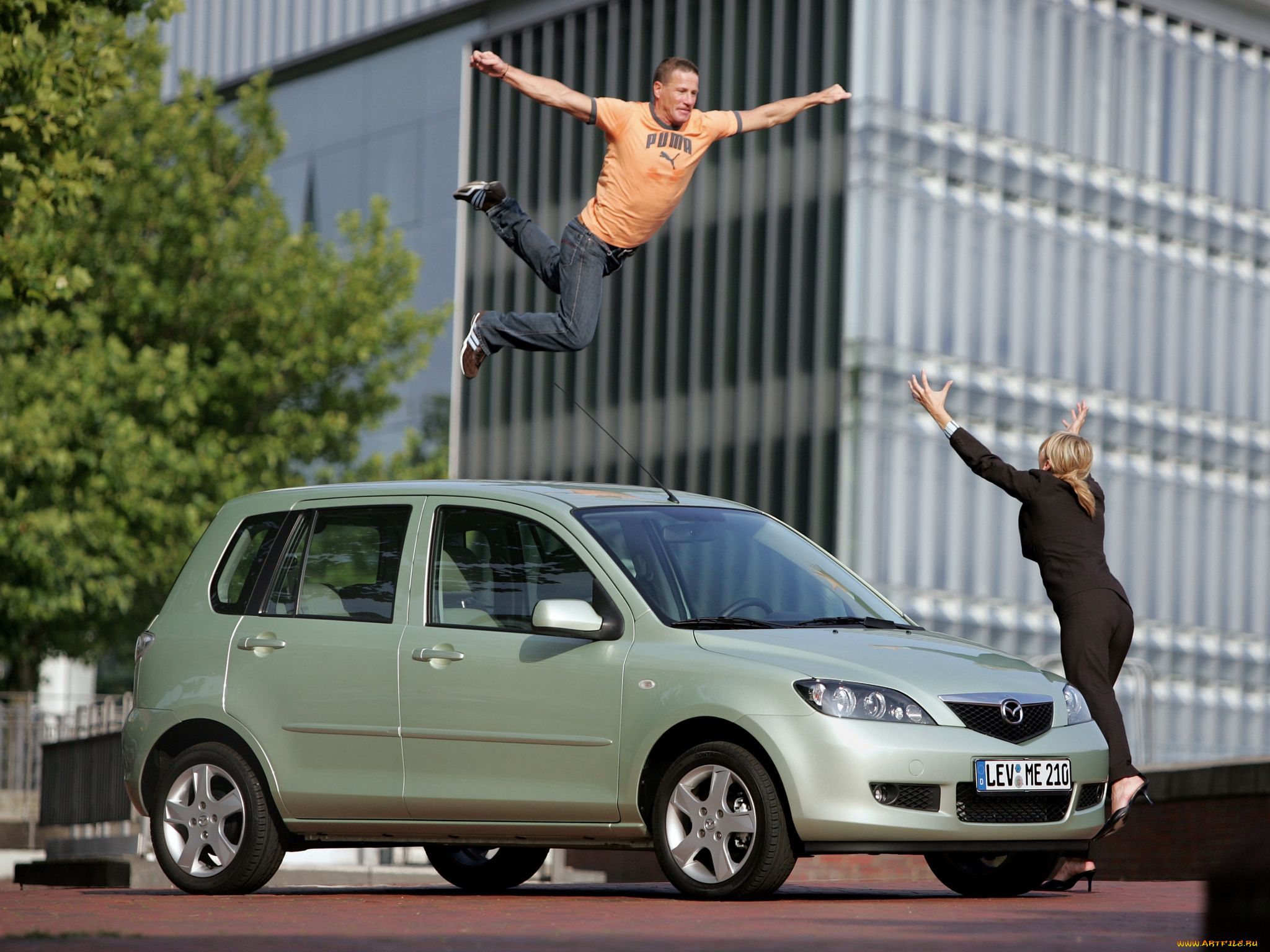 разное, компьютерный, дизайн, mazda, девушка, мужчина