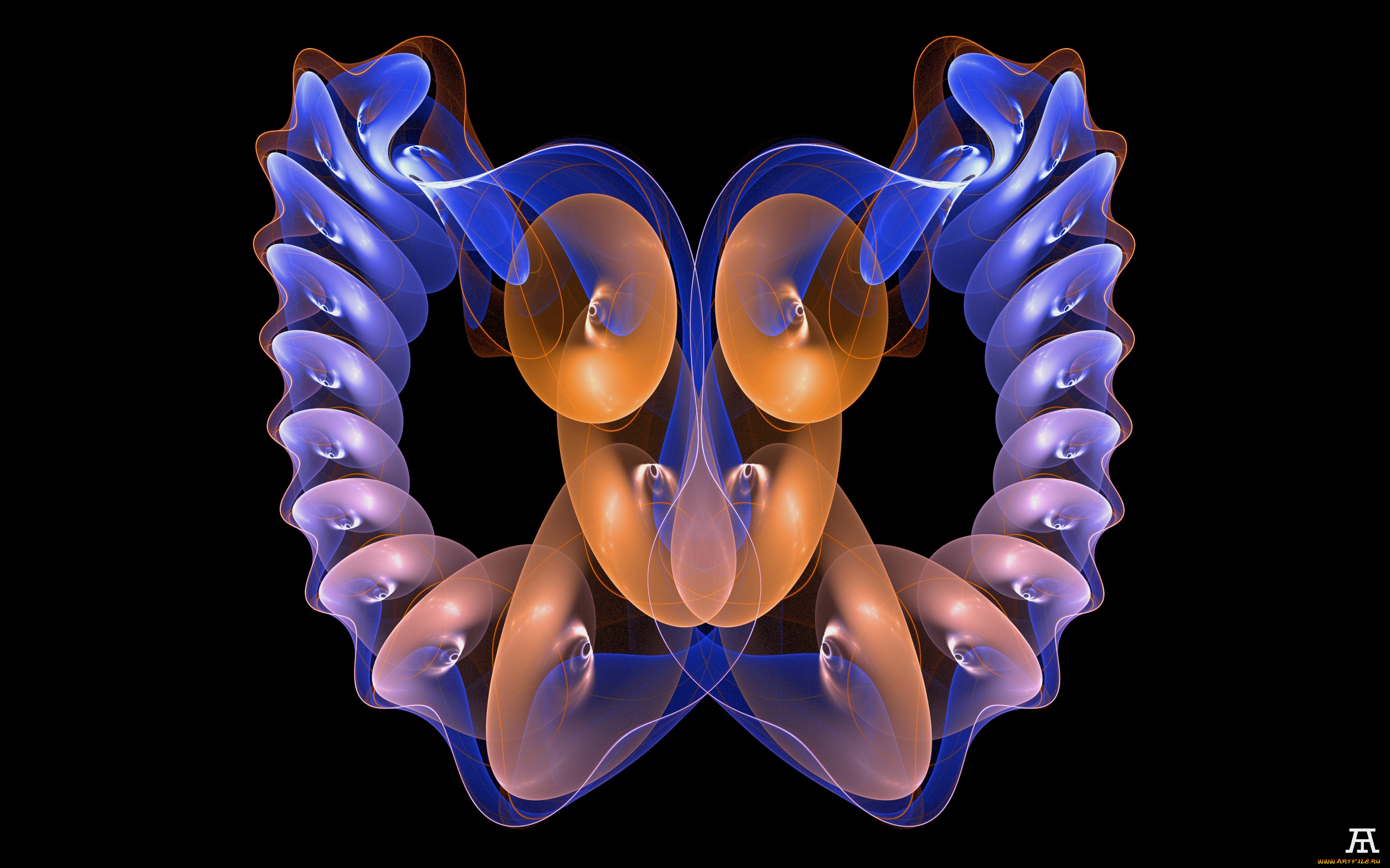 3д, графика, фракталы, , fractal, узор, цвета, фон