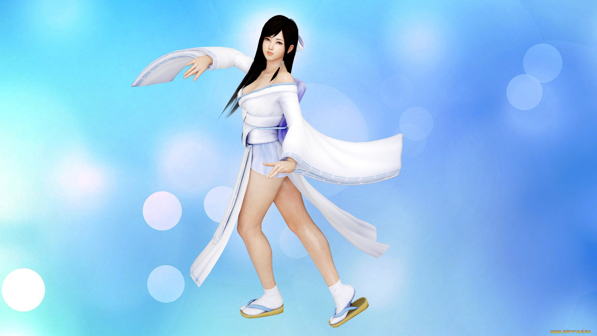 3д, графика, аниме, , anime, взгляд, фон, девушка