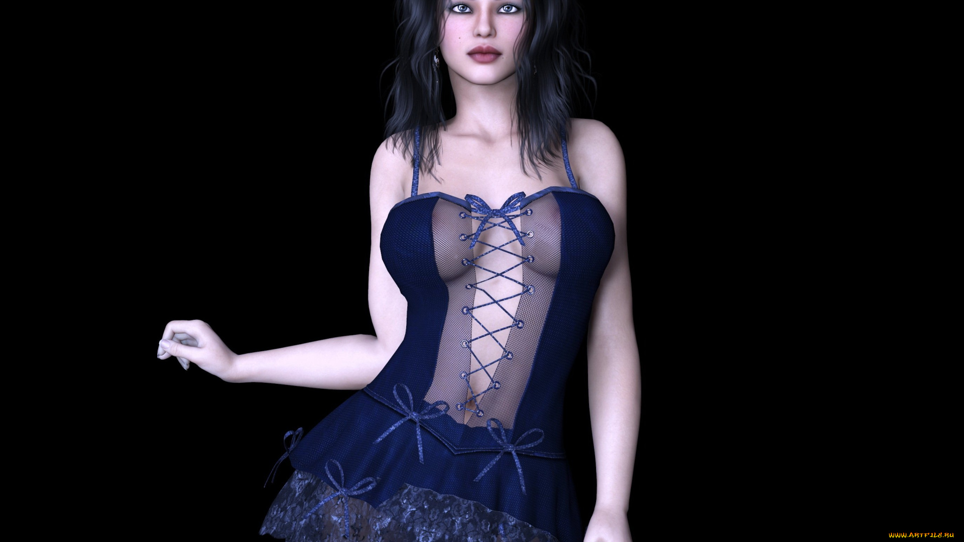 3д, графика, люди, , people, девушка, взгляд, фон