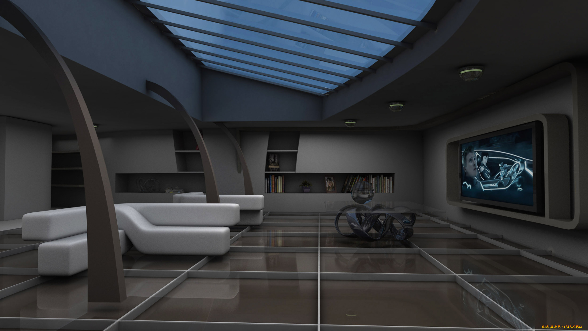 3д, графика, реализм, , realism, интерьер, стол, диваны