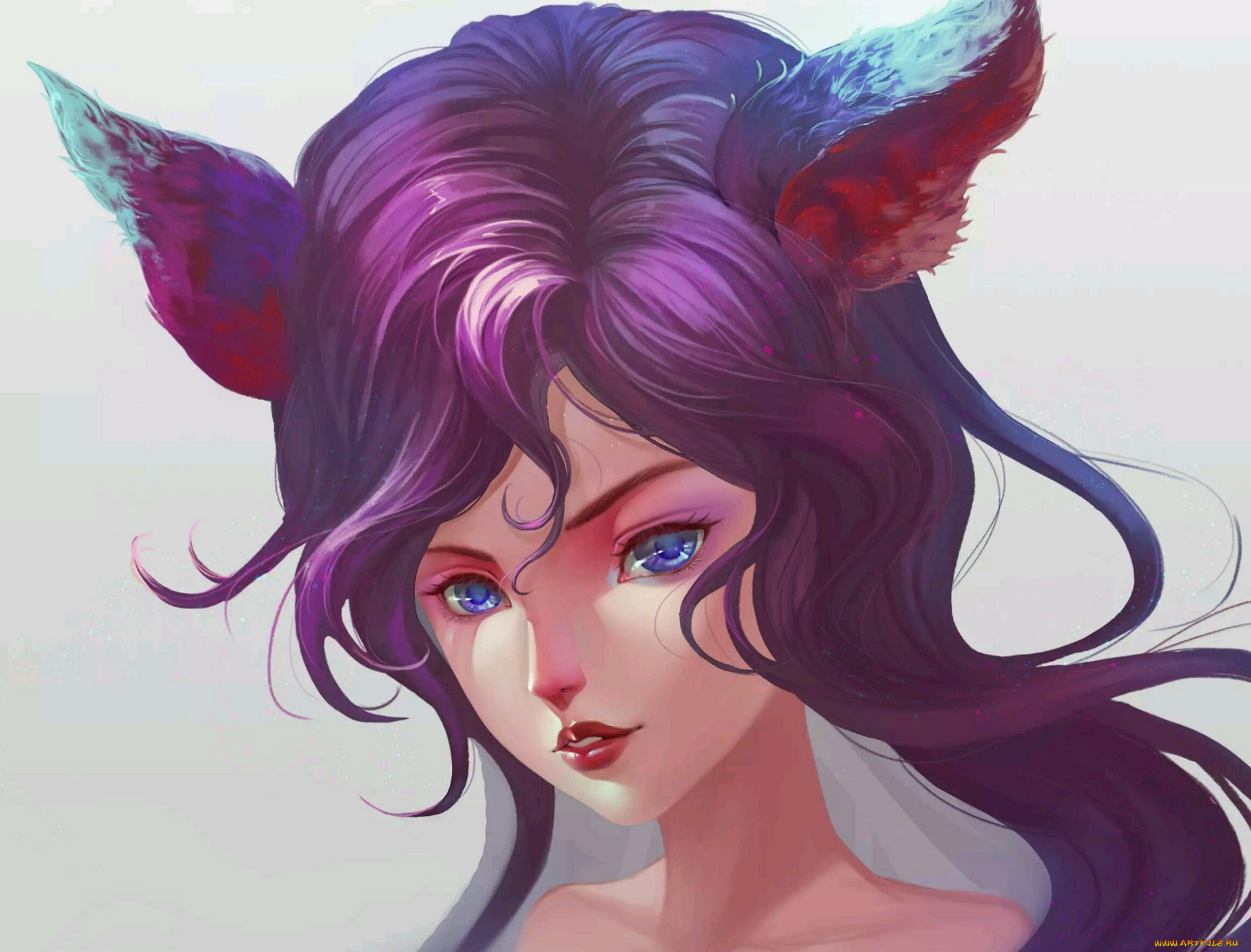 фэнтези, существа, kailin90, девушка, лицо, уши, арт