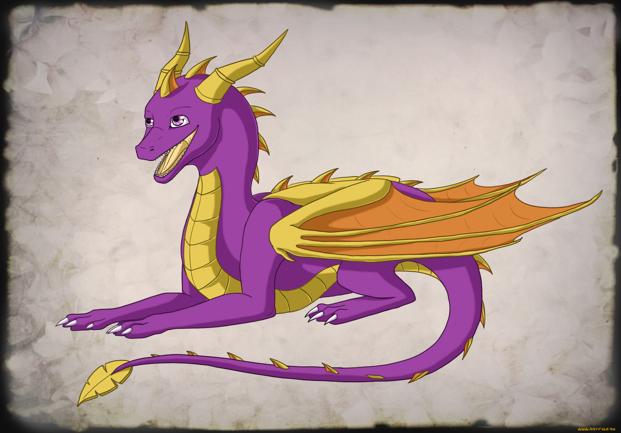 векторная, графика, другое, , other, spyro, дракон, фон