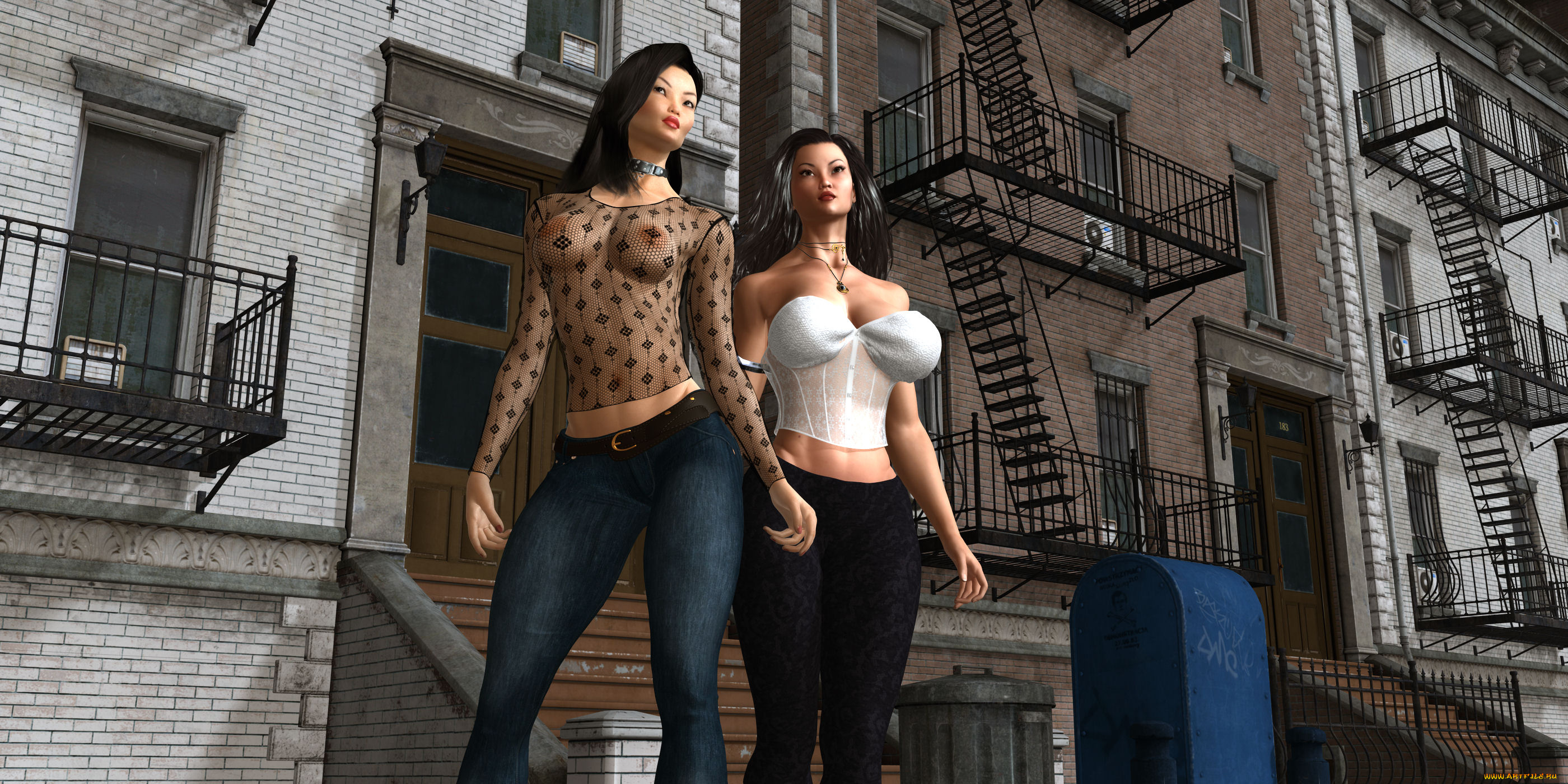 3д, графика, люди, , people, взгляд, девушки, фон