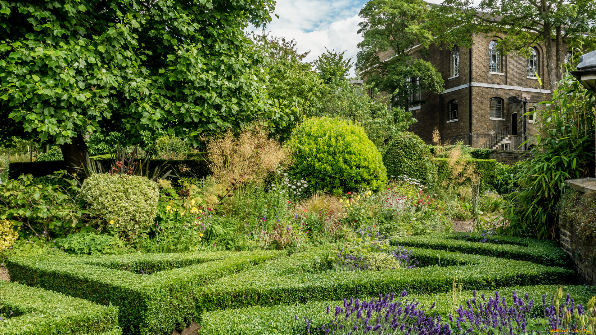города, -, пейзажи, парк, особняк