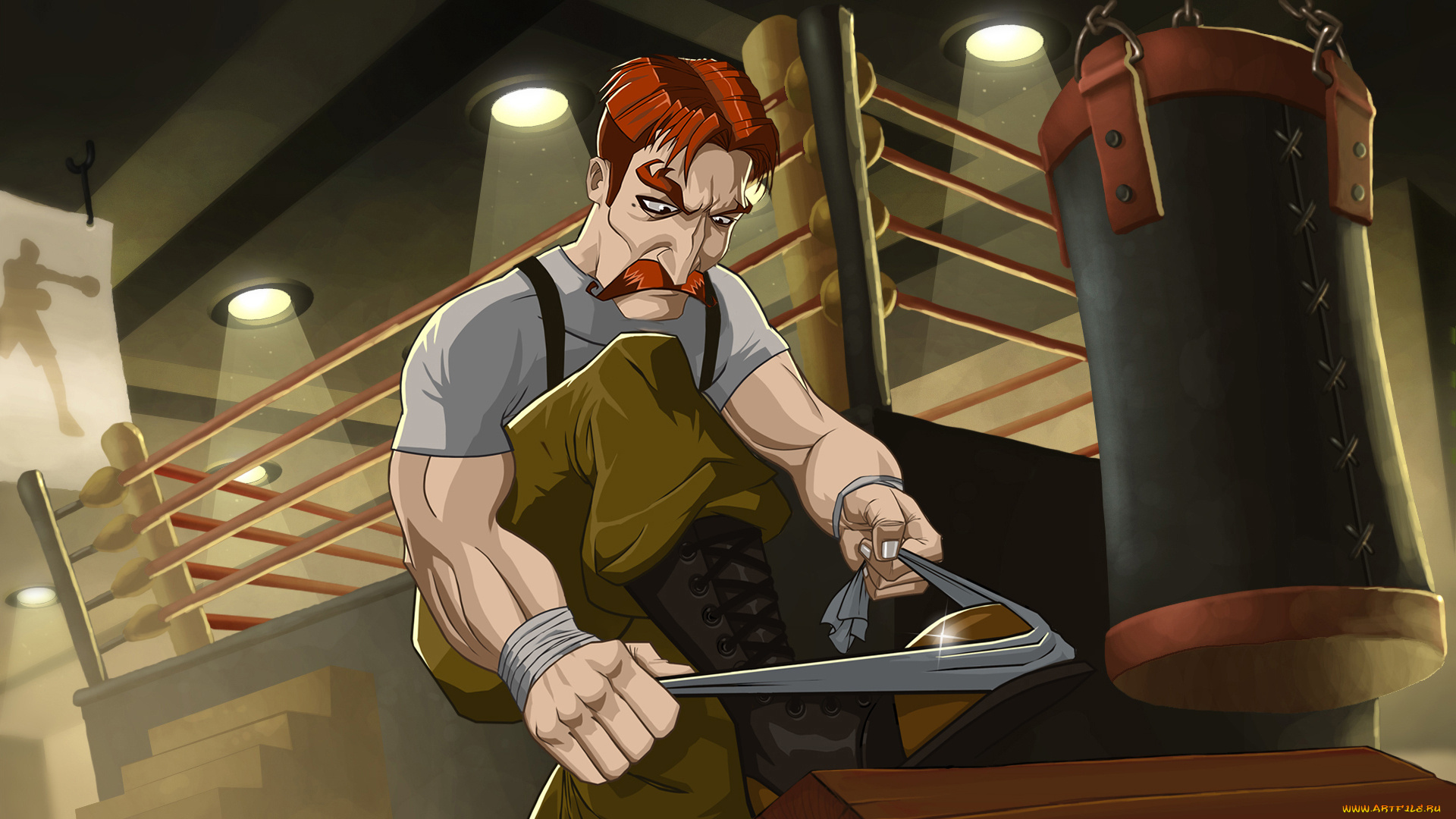 punch-out, видео, игры, фон, мужчина