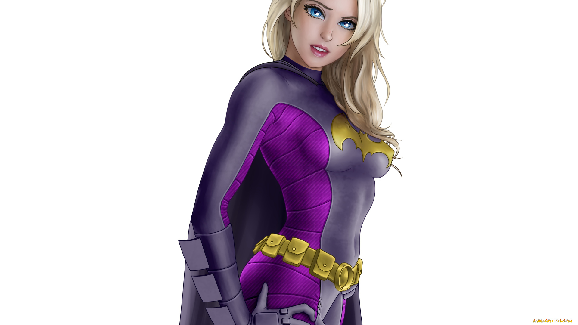 рисованное, комиксы, униформа, фон, взгляд, девушка