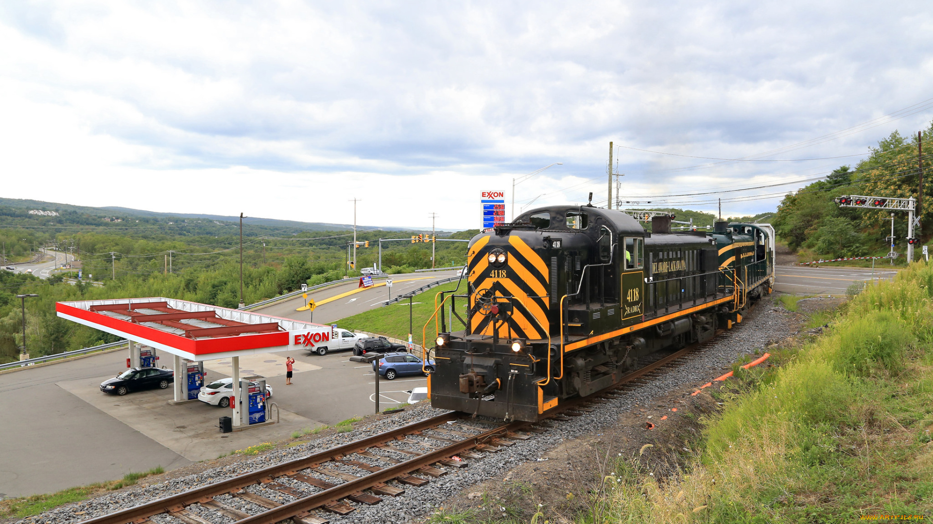 техника, поезда, рельсы, локомотив, состав