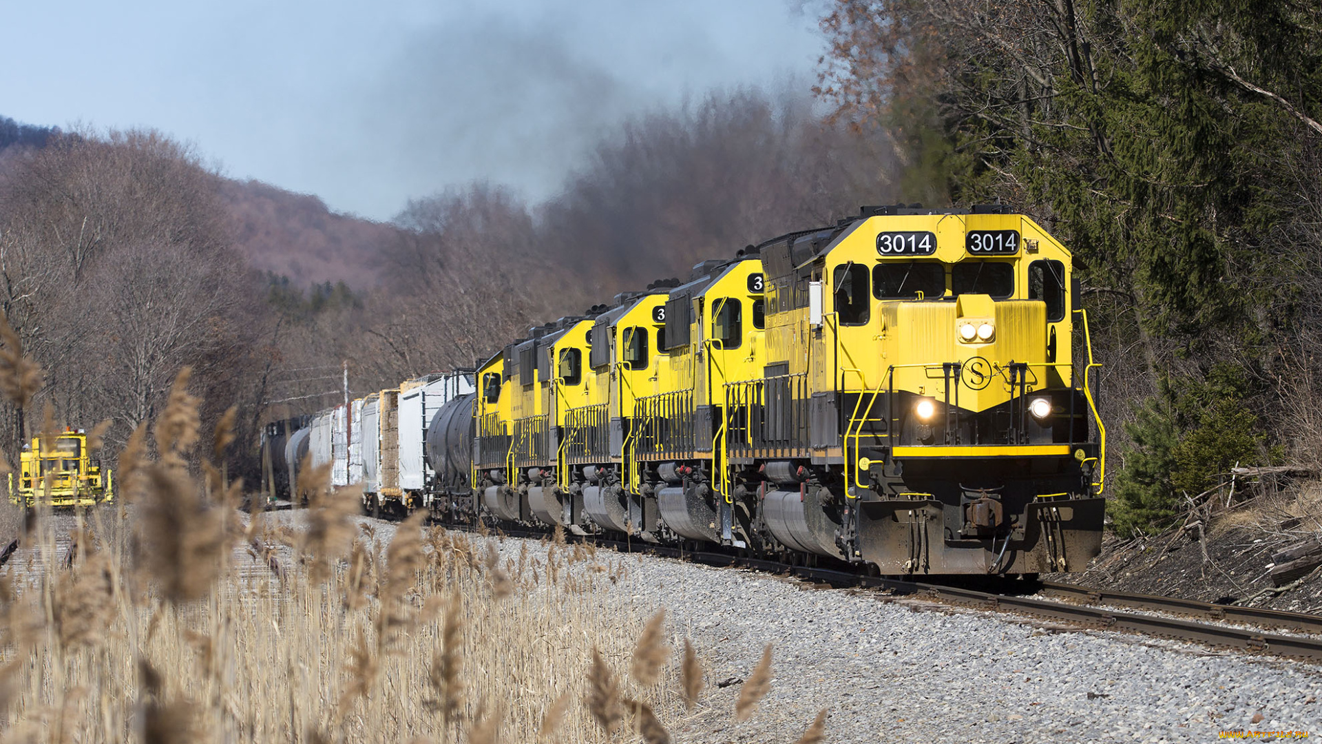 техника, поезда, состав, рельсы, локомотив