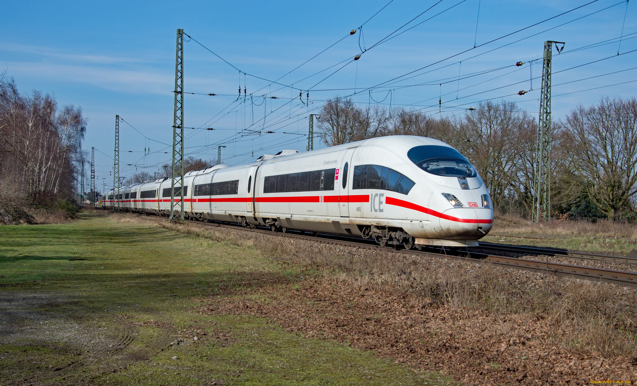 техника, поезда, локомотив, состав, рельсы