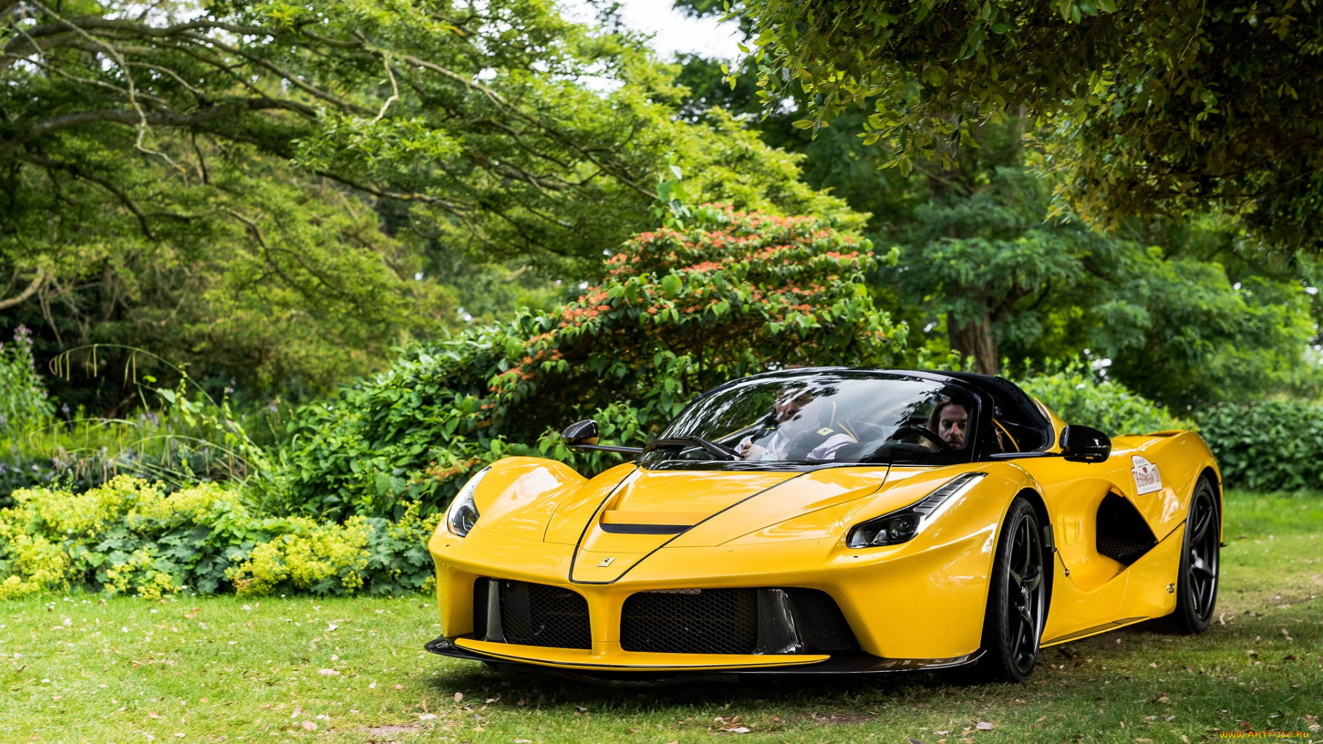 автомобили, ferrari, жёлтый, laferrari, aperta