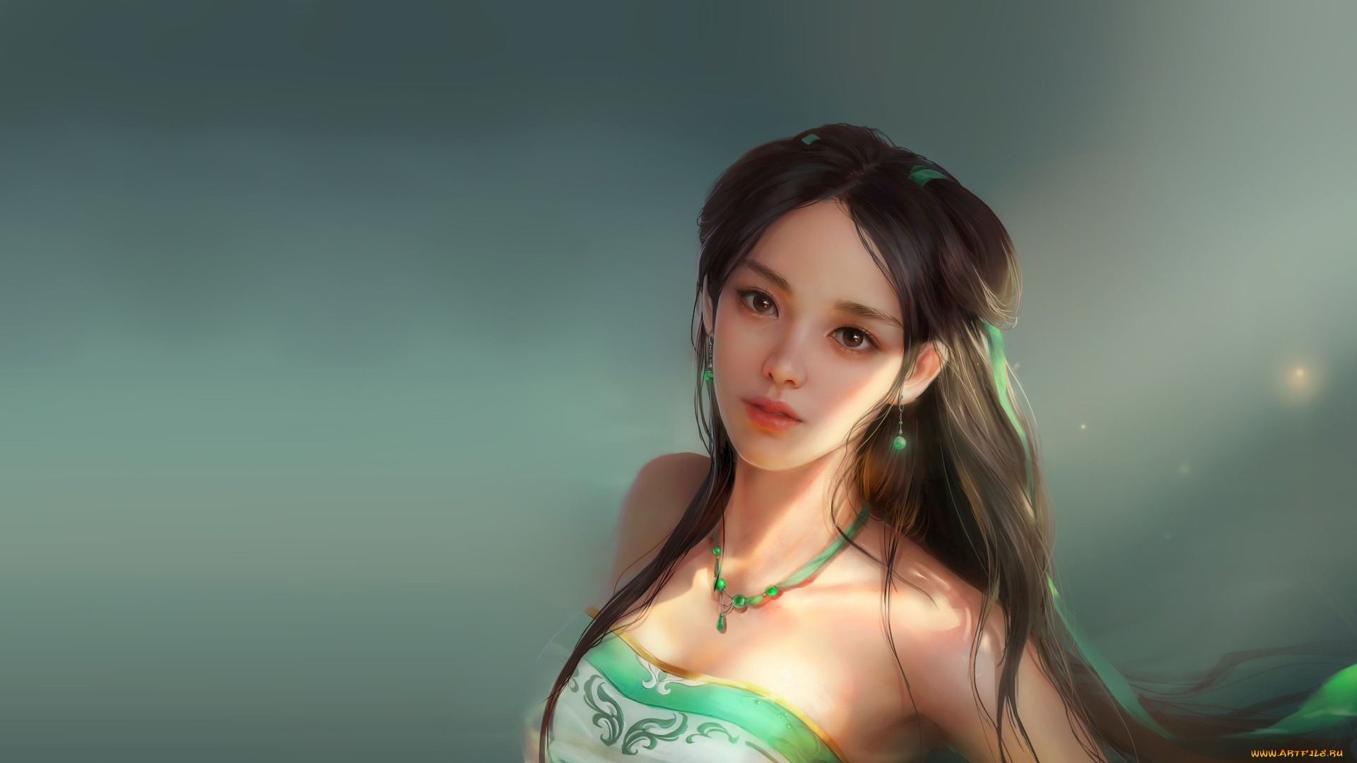 фэнтези, девушки, фрагмент, арт