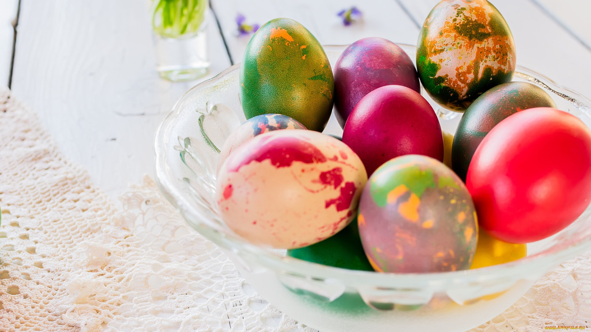 праздничные, пасха, крашенки, вазочка, салфетка, праздник