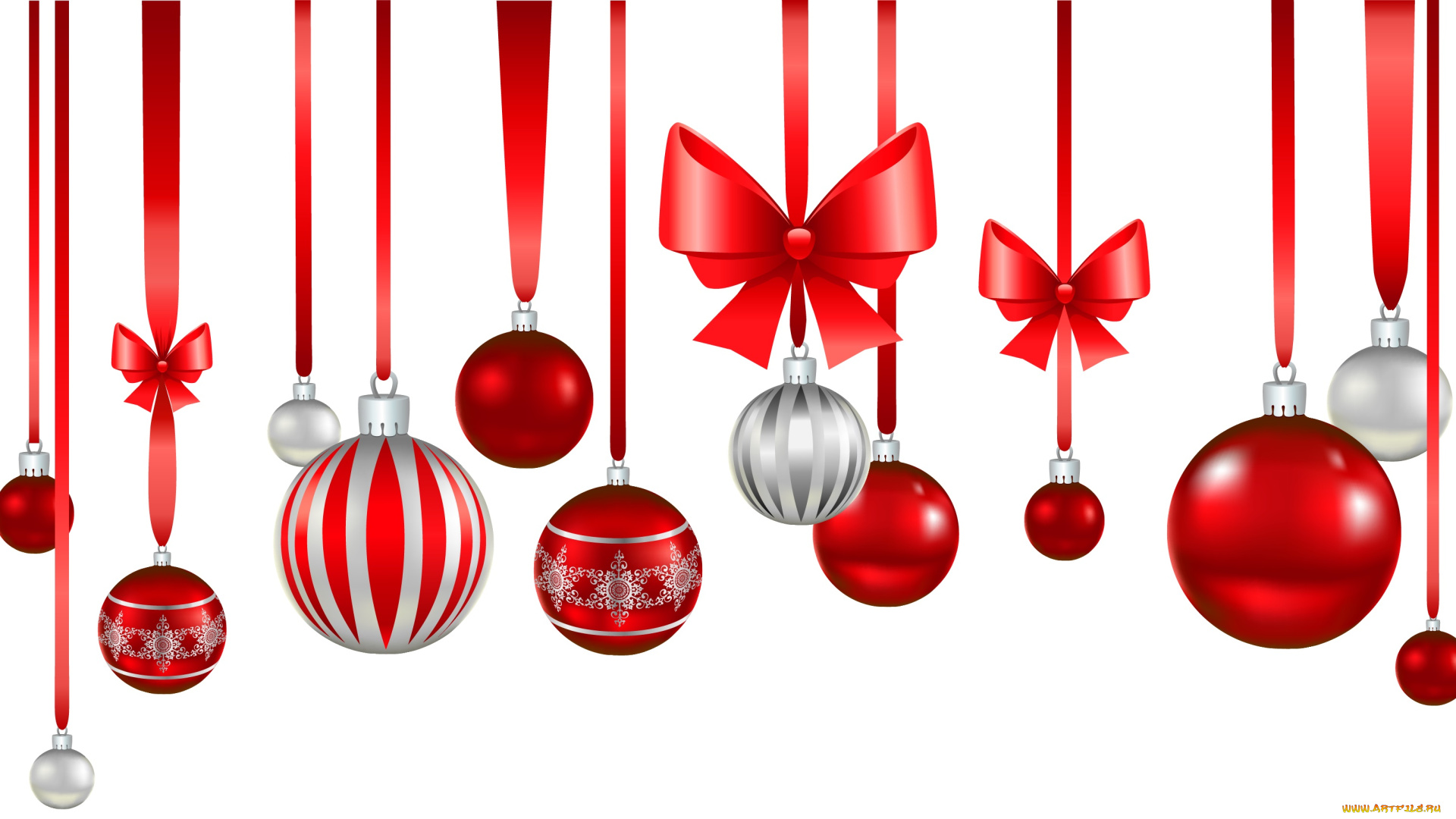 праздничные, векторная, графика, , новый, год, бантики, шары, фон