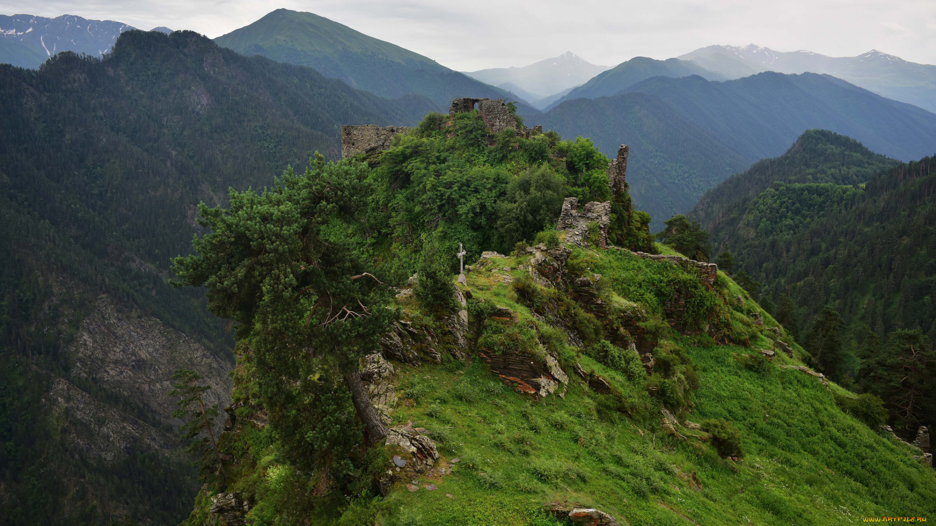 природа, горы, простор