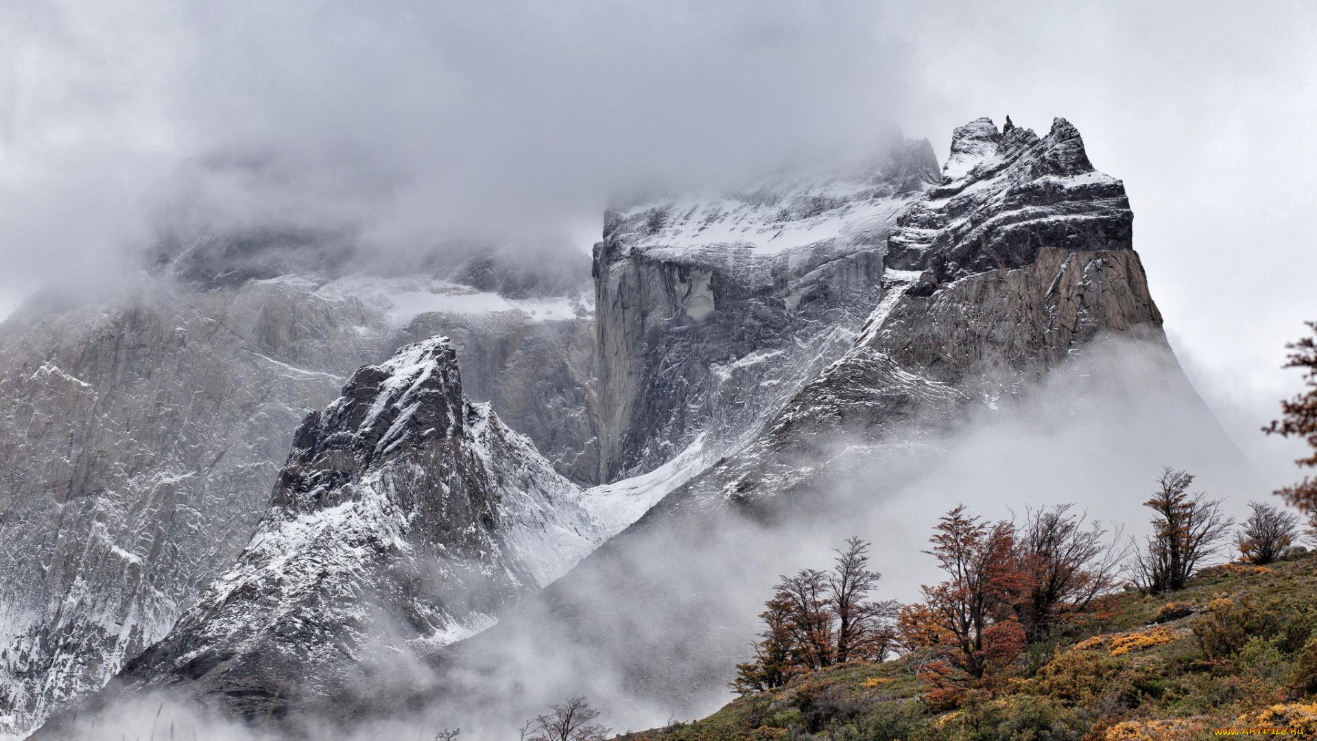 природа, горы, простор