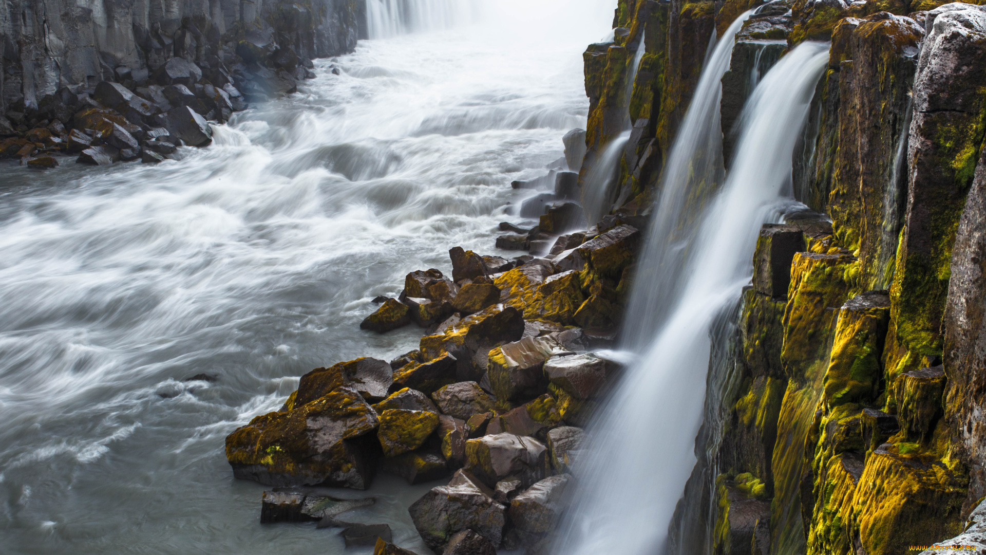 водопад, сельфосс, природа, водопады, исландия, водопад, сельфосс