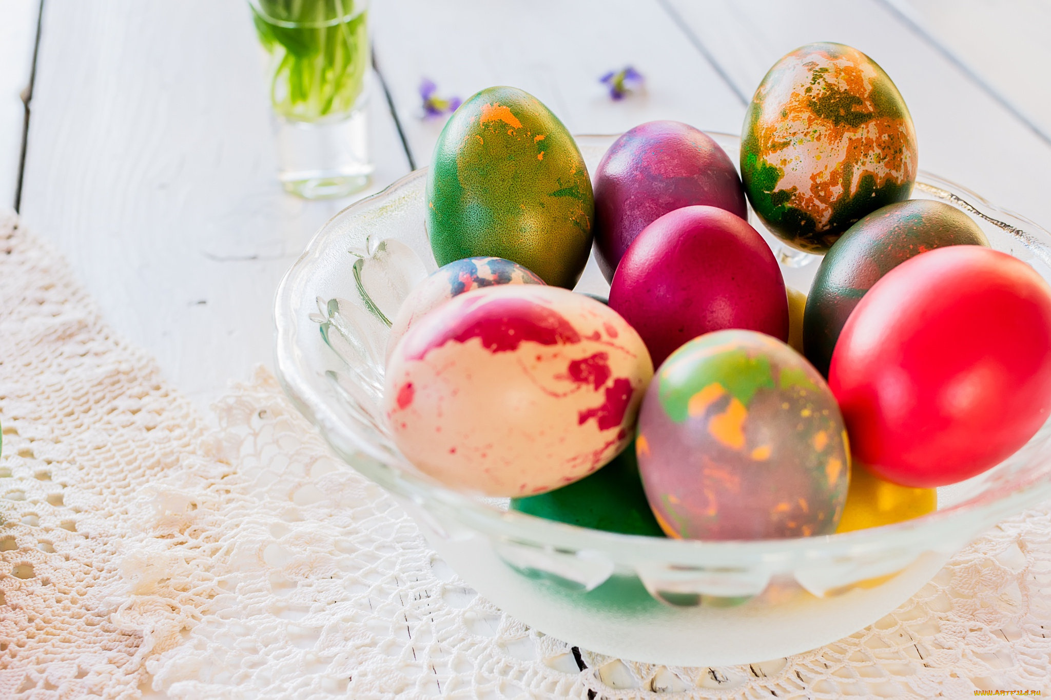 праздничные, пасха, крашенки, вазочка, салфетка, праздник