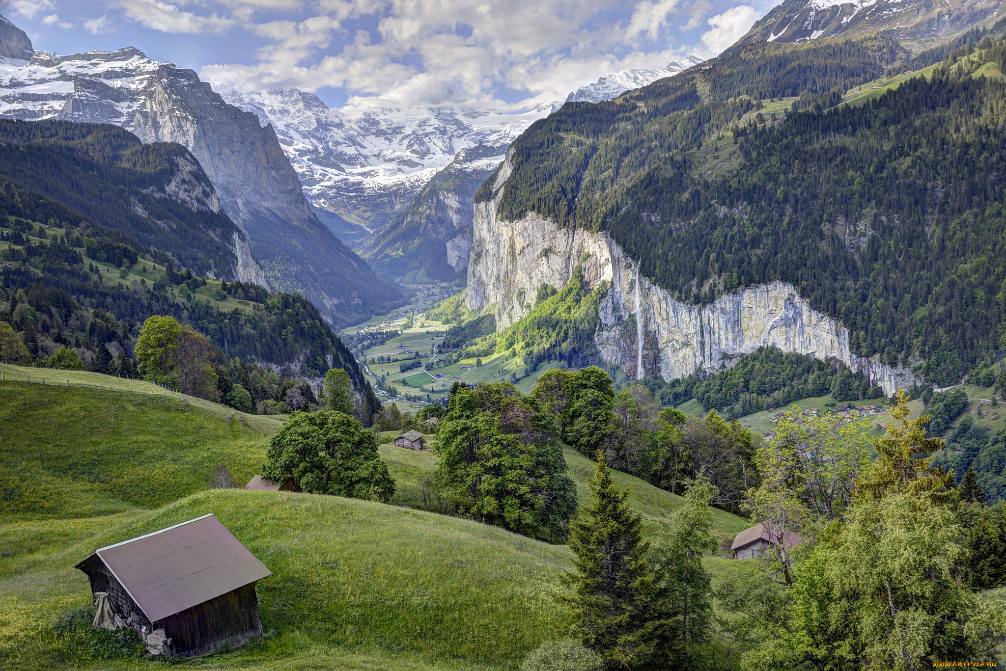 природа, горы, простор