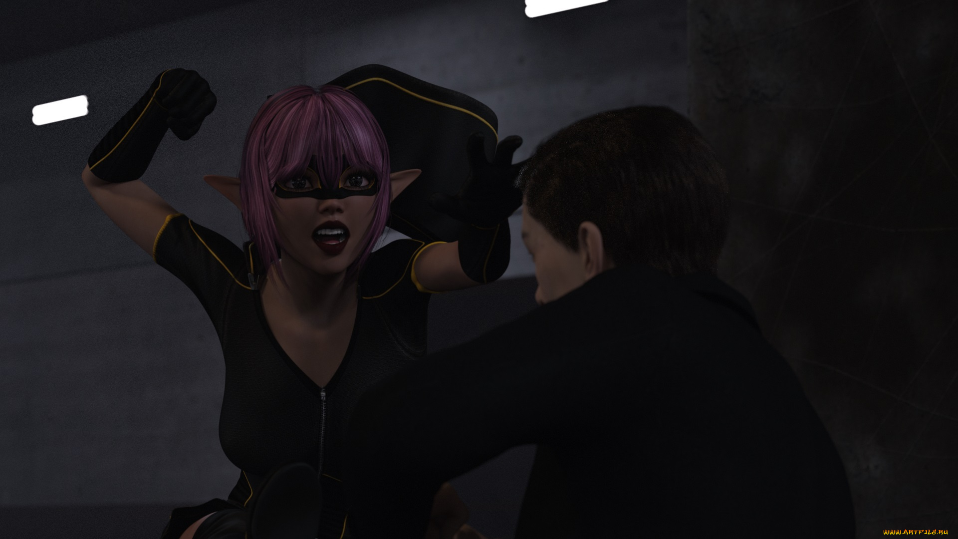 3д, графика, эльфы, , elves, эльфийка, фон, взгляд