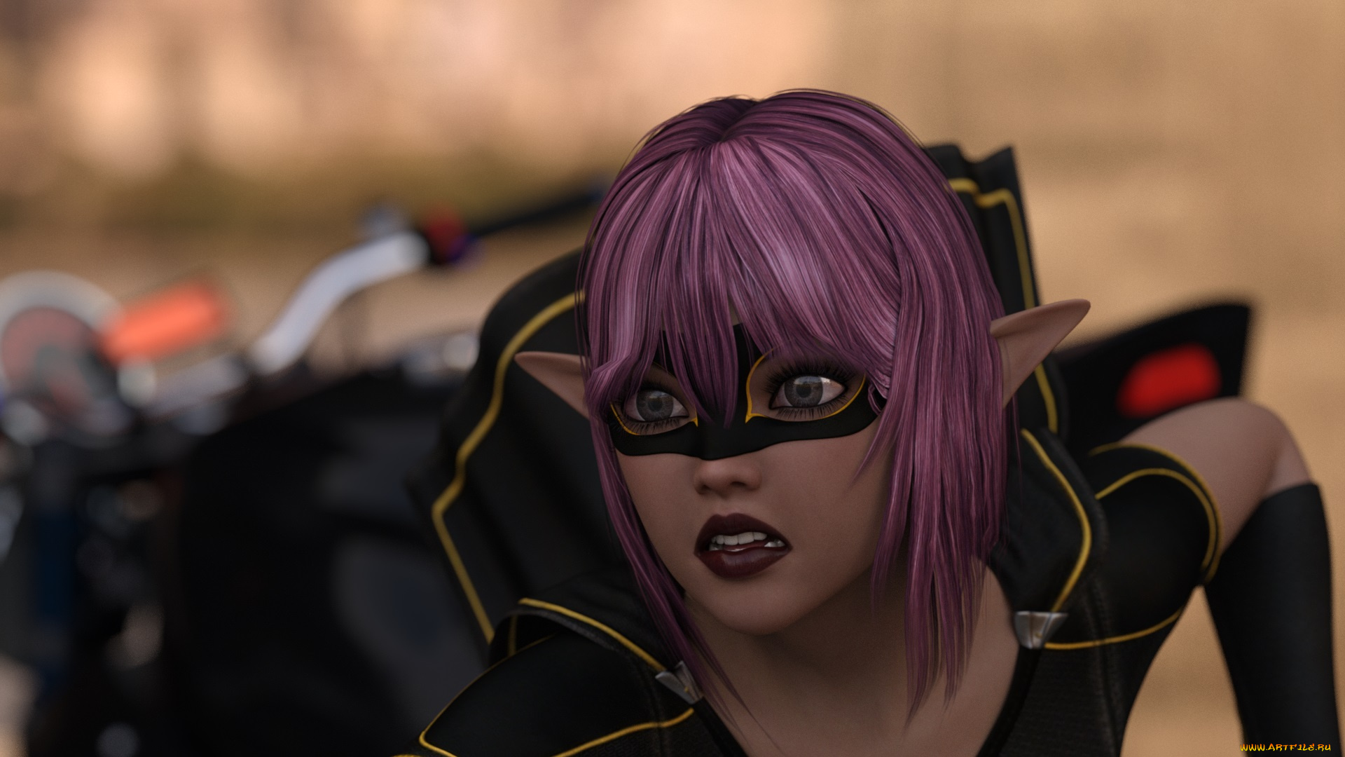 3д, графика, эльфы, , elves, фон, эльфийка, взгляд