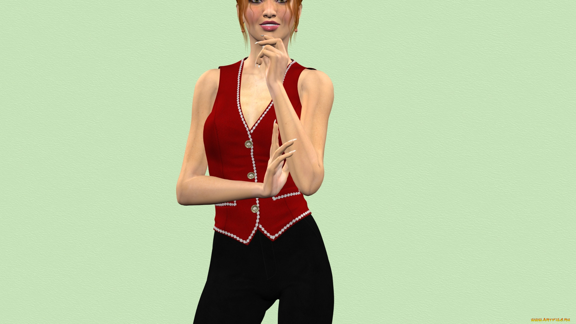 3д, графика, люди, , people, девушка, фон, взгляд