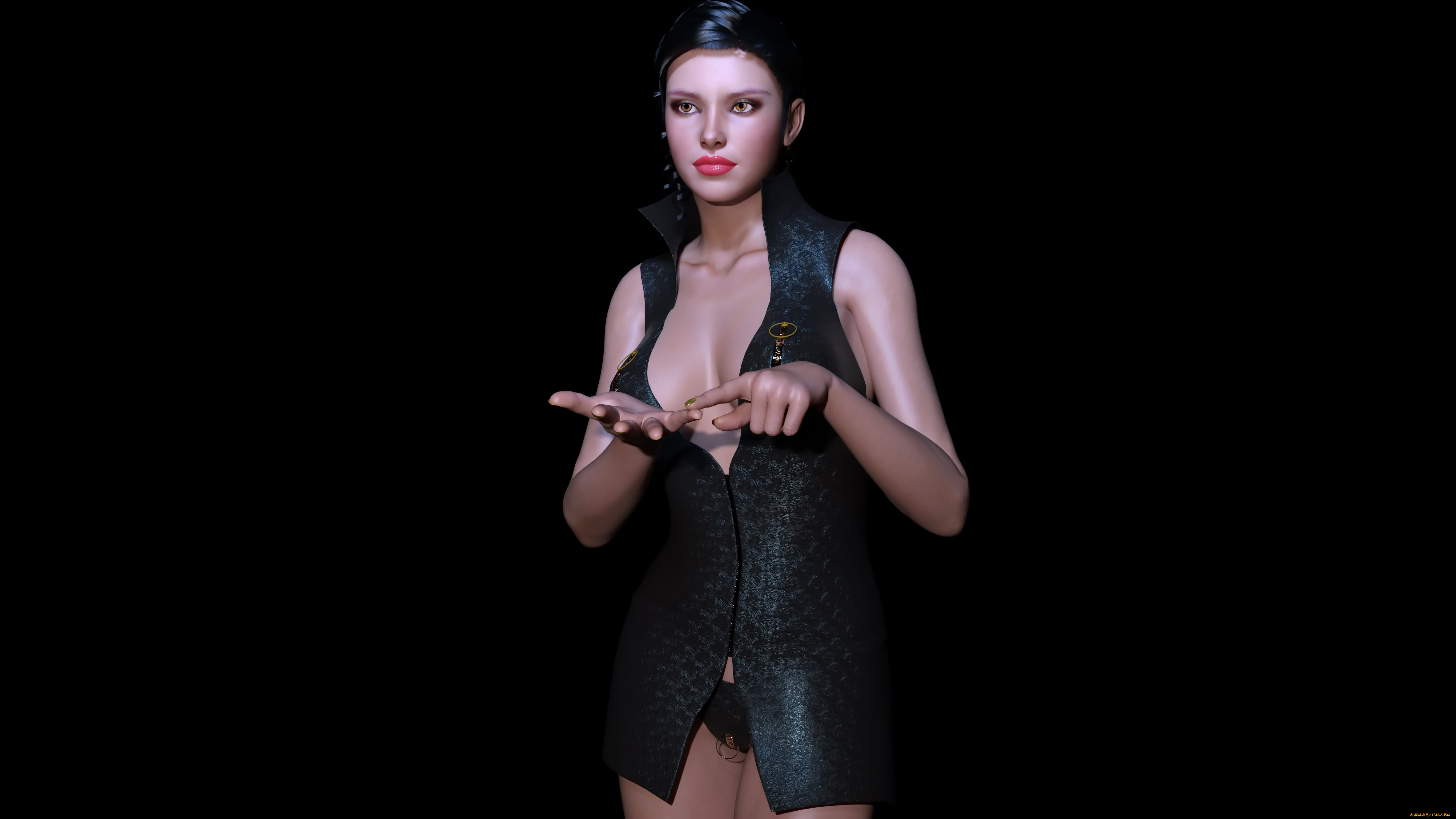 3д, графика, люди, , people, девушка, фон, взгляд