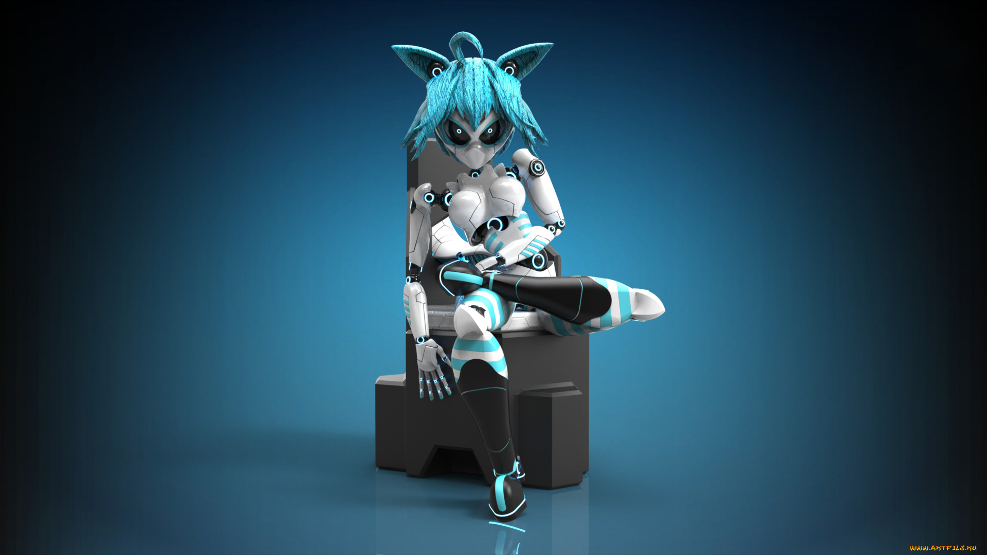 видео, игры, portal, 2, игрушка, фон, взгляд