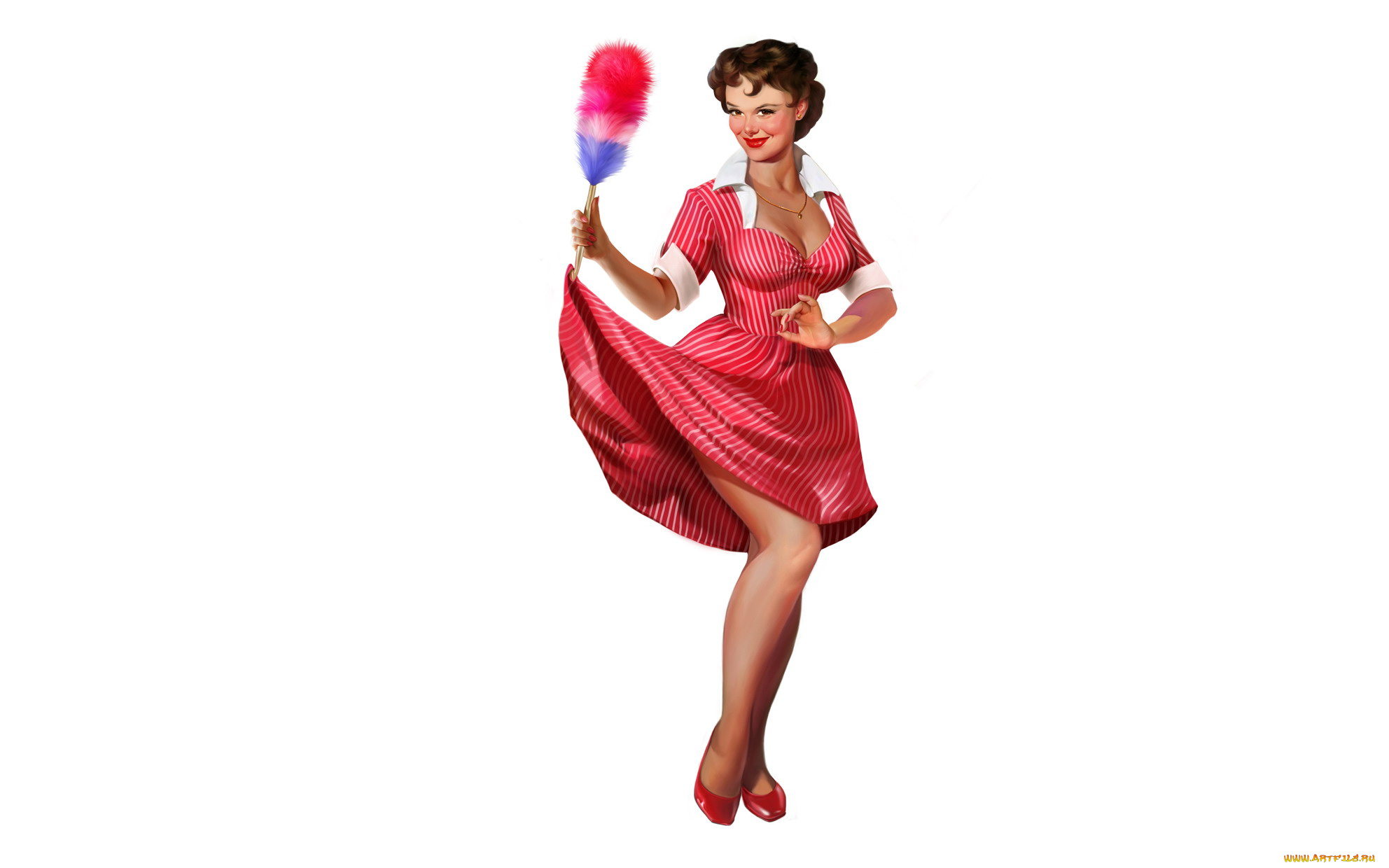 рисованное, люди, девушка, платье, пипидастр, пин-ап, наталья, ершова