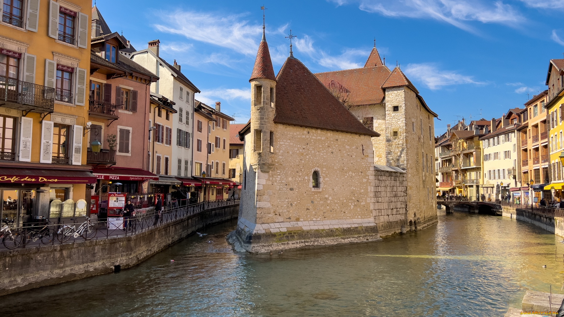 annecy, france, города, -, улицы, , площади, , набережные