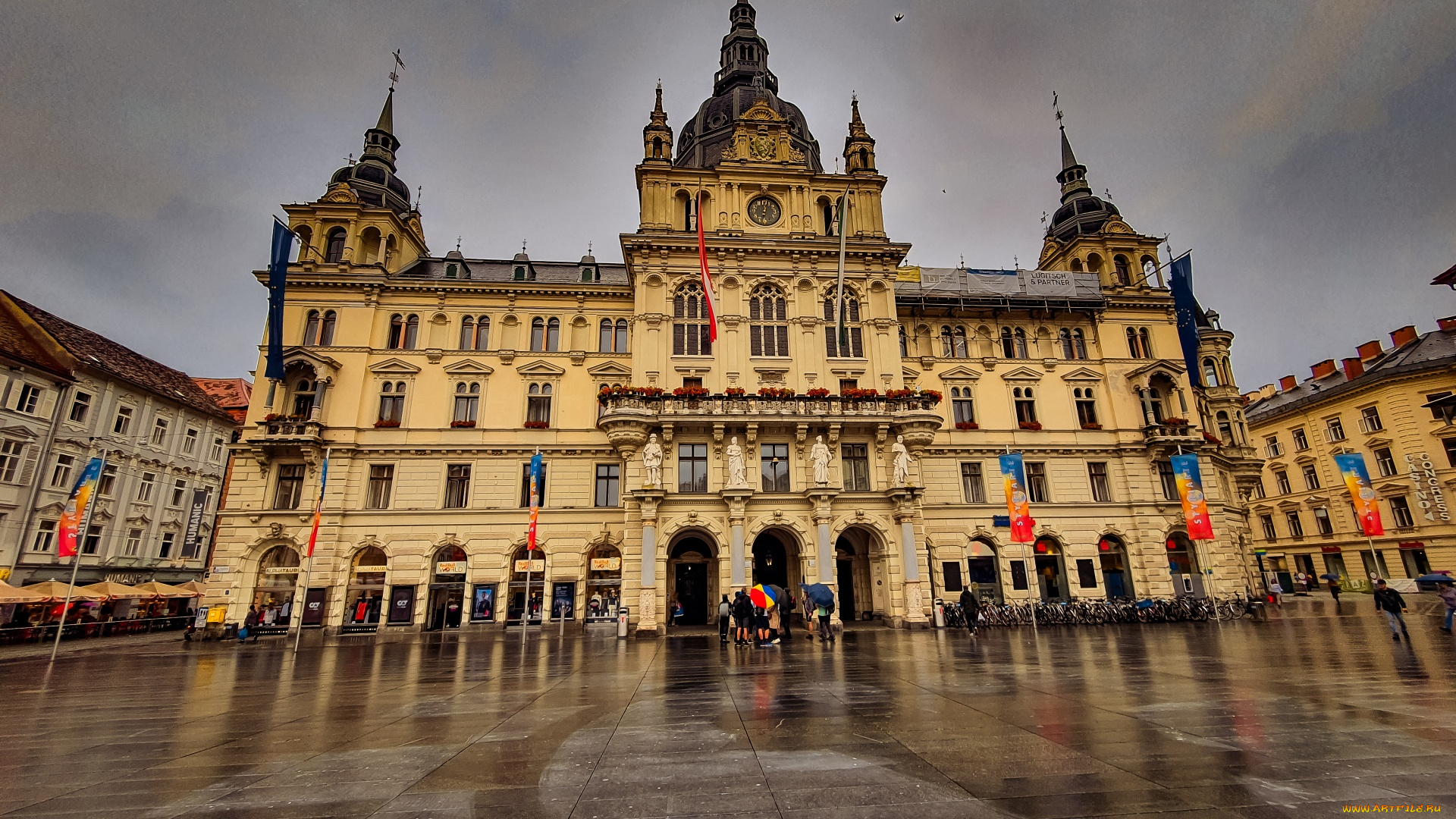graz, austria, города, -, улицы, , площади, , набережные