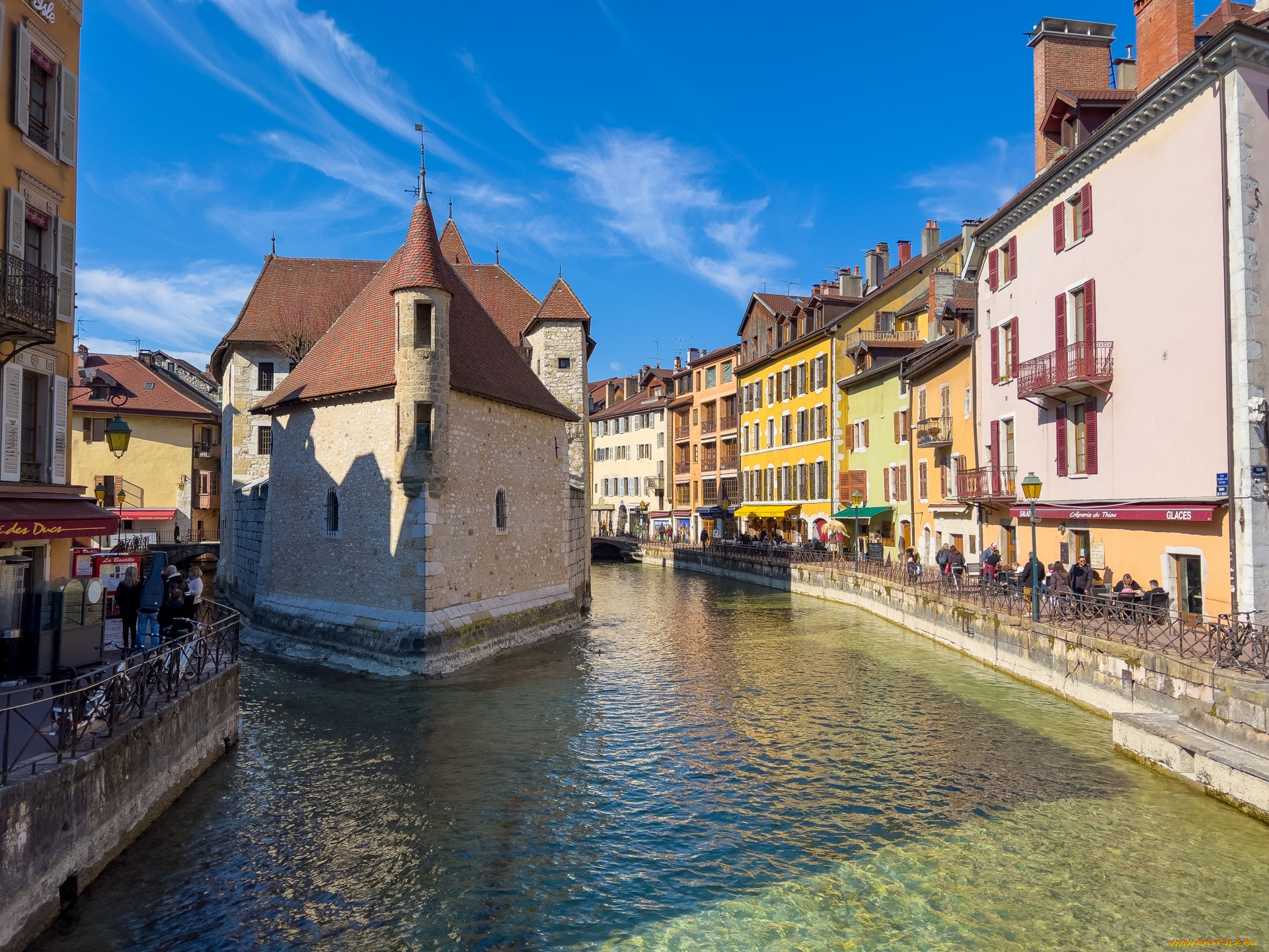 annecy, france, города, -, улицы, , площади, , набережные
