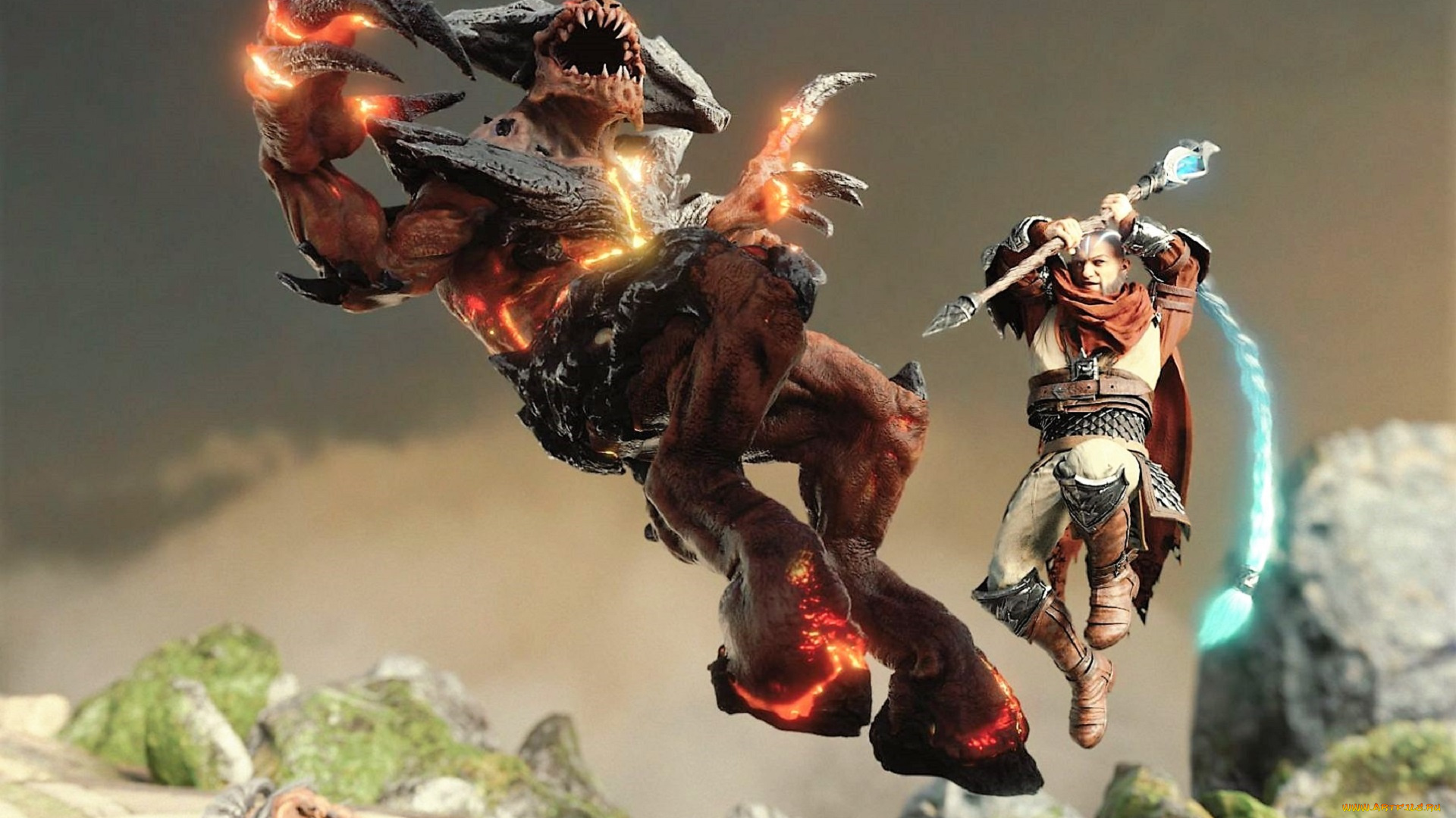 видео, игры, age, of, magic, бой, маг, демон