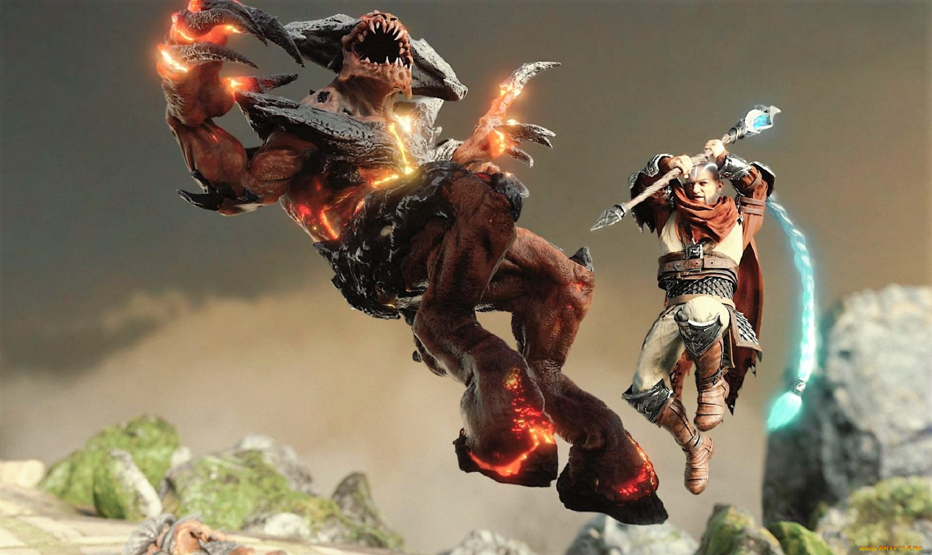 видео, игры, age, of, magic, бой, маг, демон