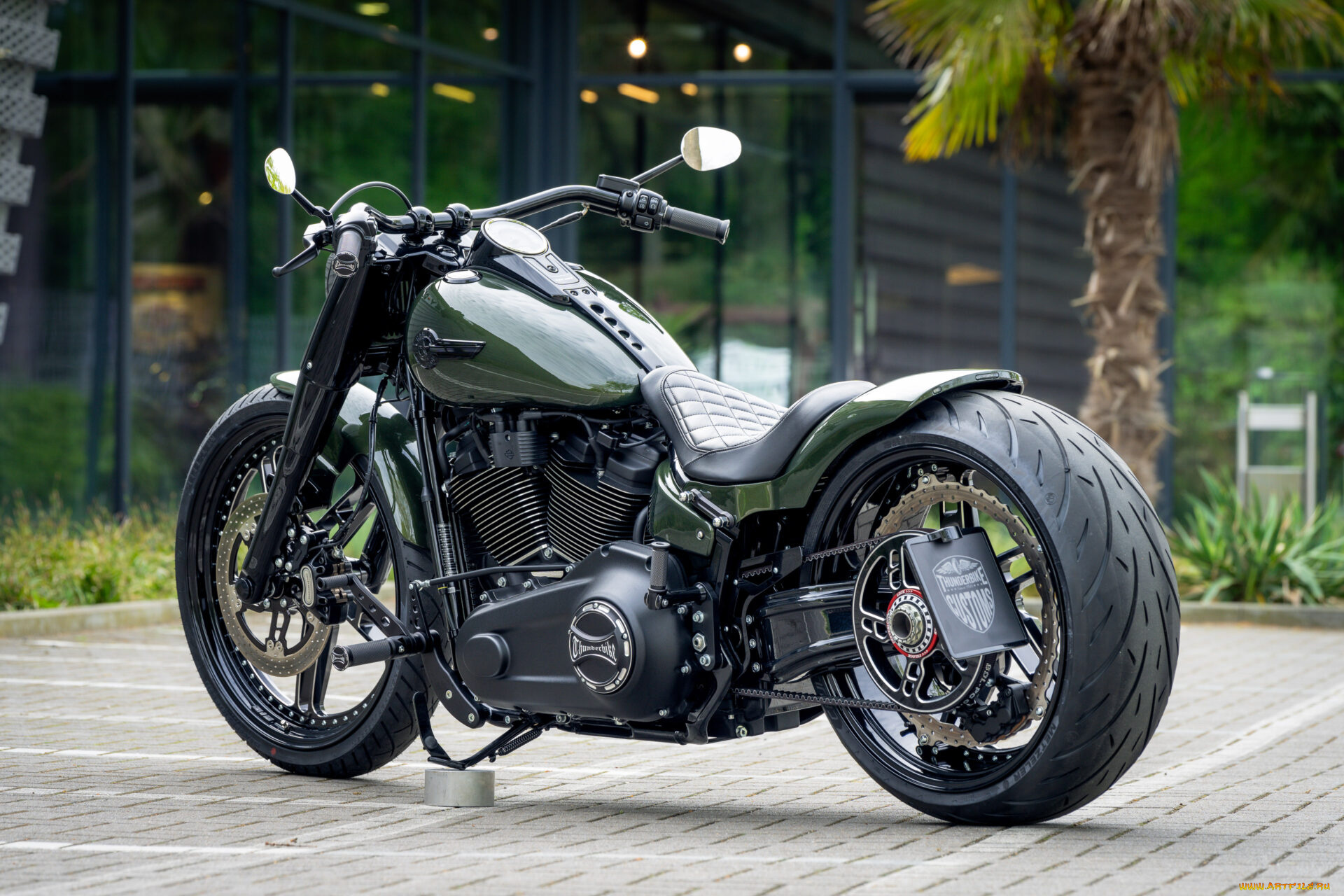мотоциклы, harley-davidson, softail, fat, boy, 114, raptor, force, customized, custombikes