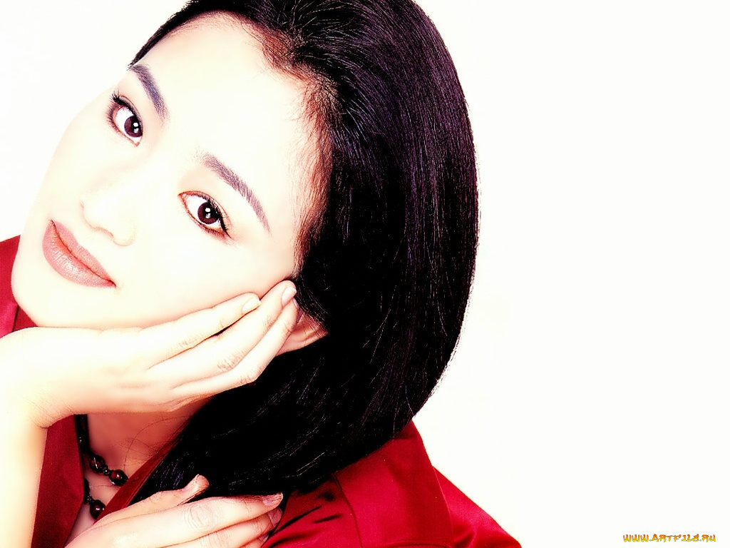 -Unsort, Азиатки, девушки, unsort, азиатки, gong, li, азиатка, улыбка, портрет, лицо, брюнетка