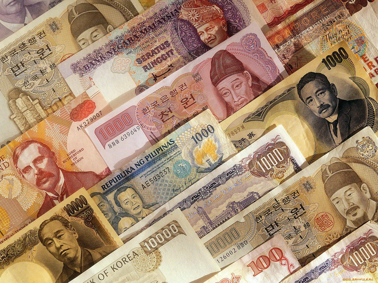 разное, золото, купюры, монеты