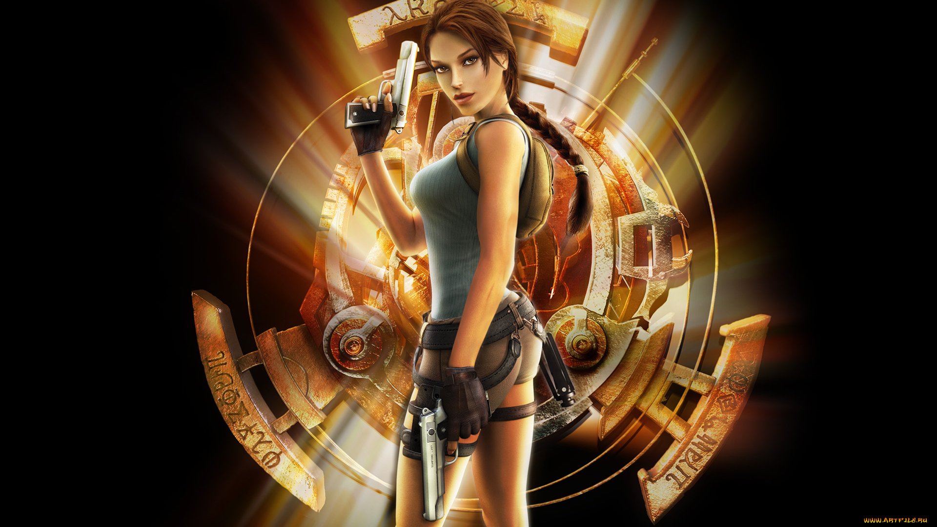 видео, игры, lara, croft, tomb, raider, anniversary