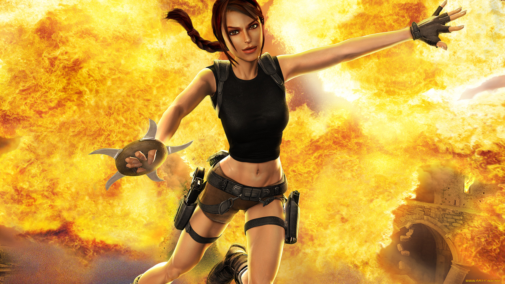 видео, игры, lara, croft, tomb, raider, the, action, adventure