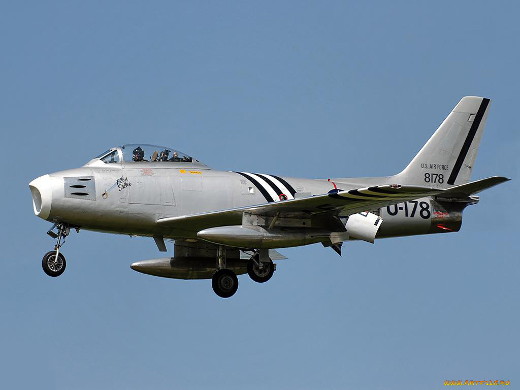 авиация, боевые, самолёты, north, american, f-86, sabre