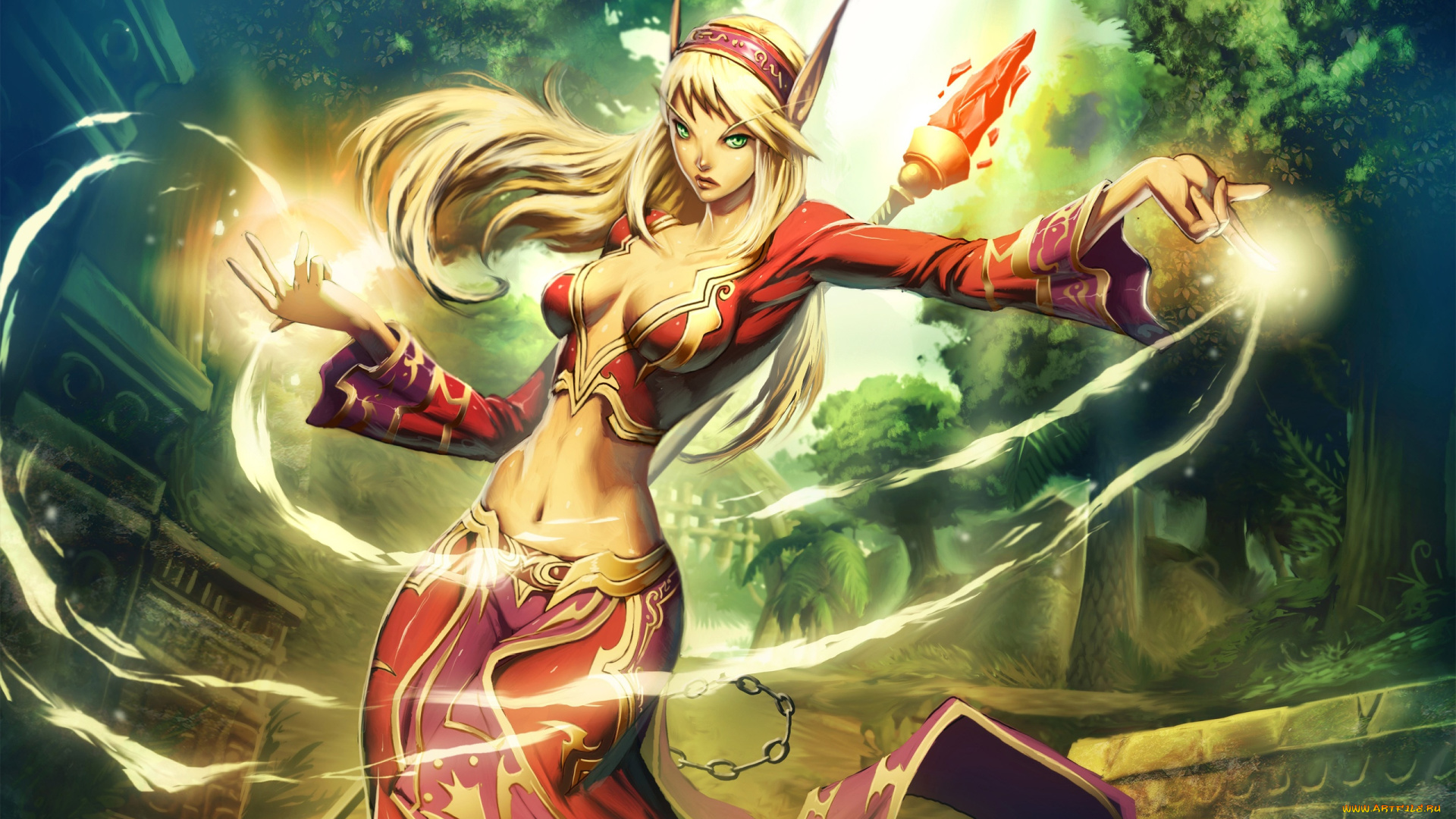 world, of, warcraft, trading, card, game, видео, игры, магия, эльф