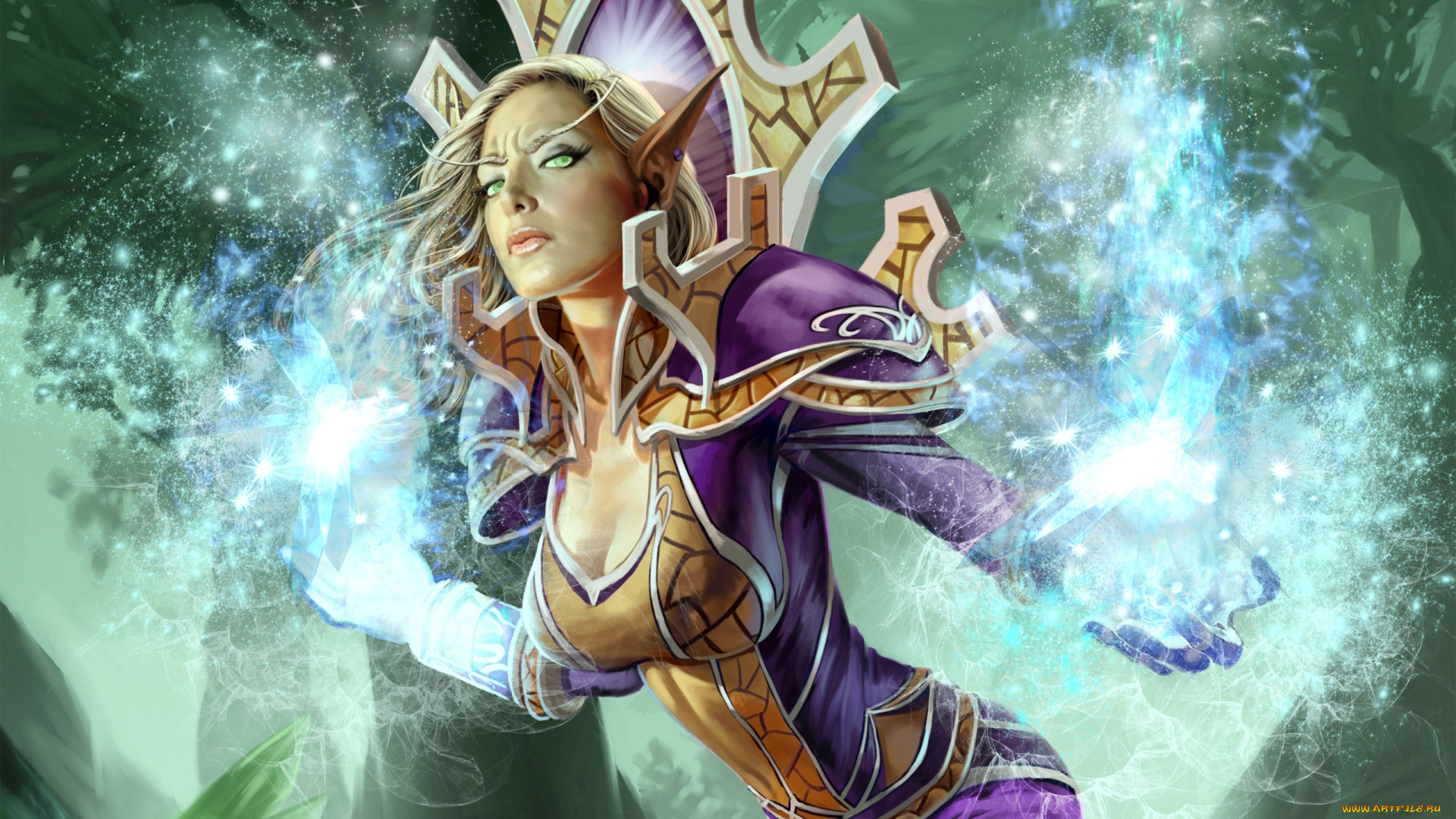 world, of, warcraft, trading, card, game, видео, игры, магия, эльф