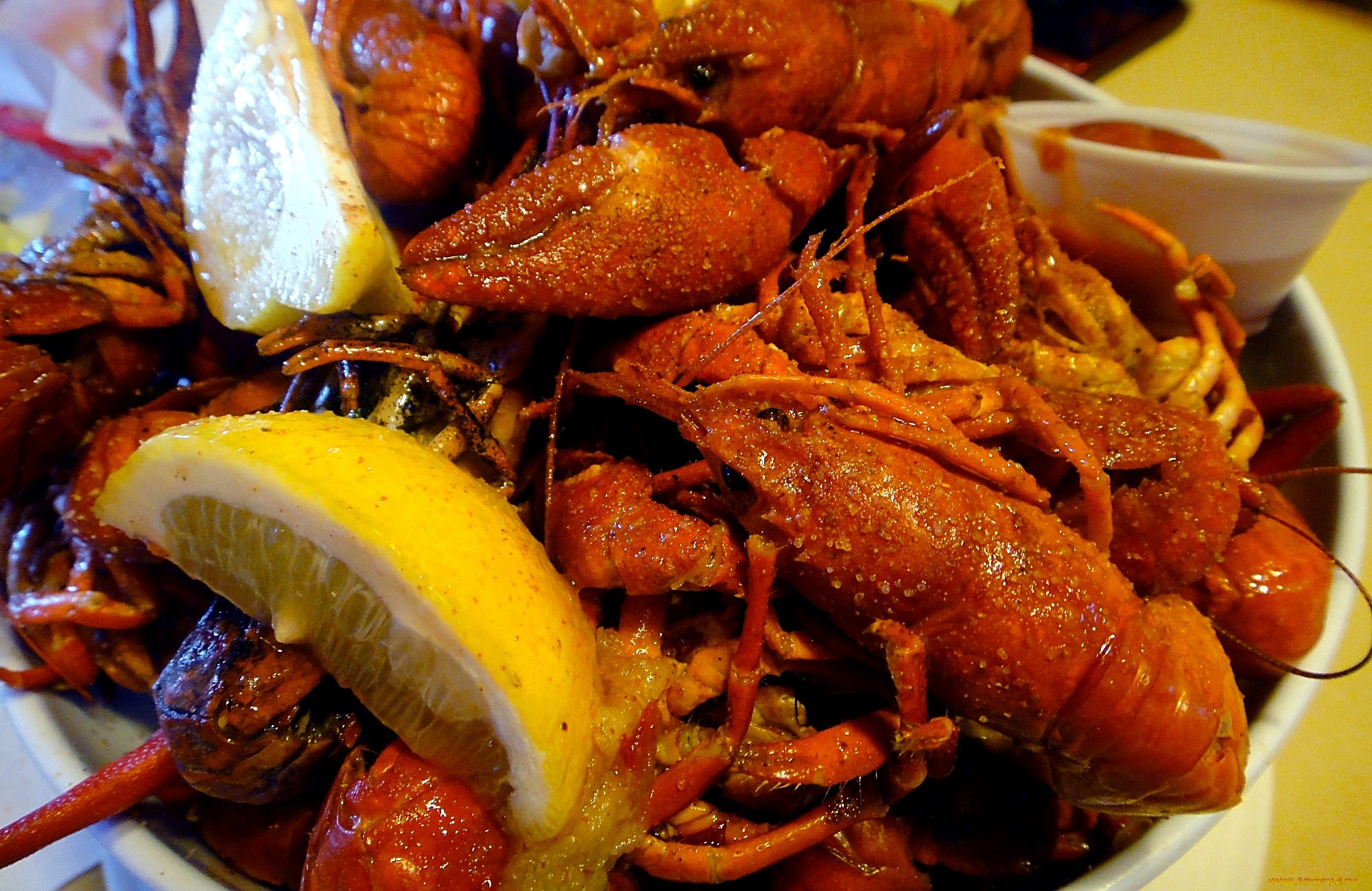 еда, рыба, морепродукты, суши, роллы, раки, лимон