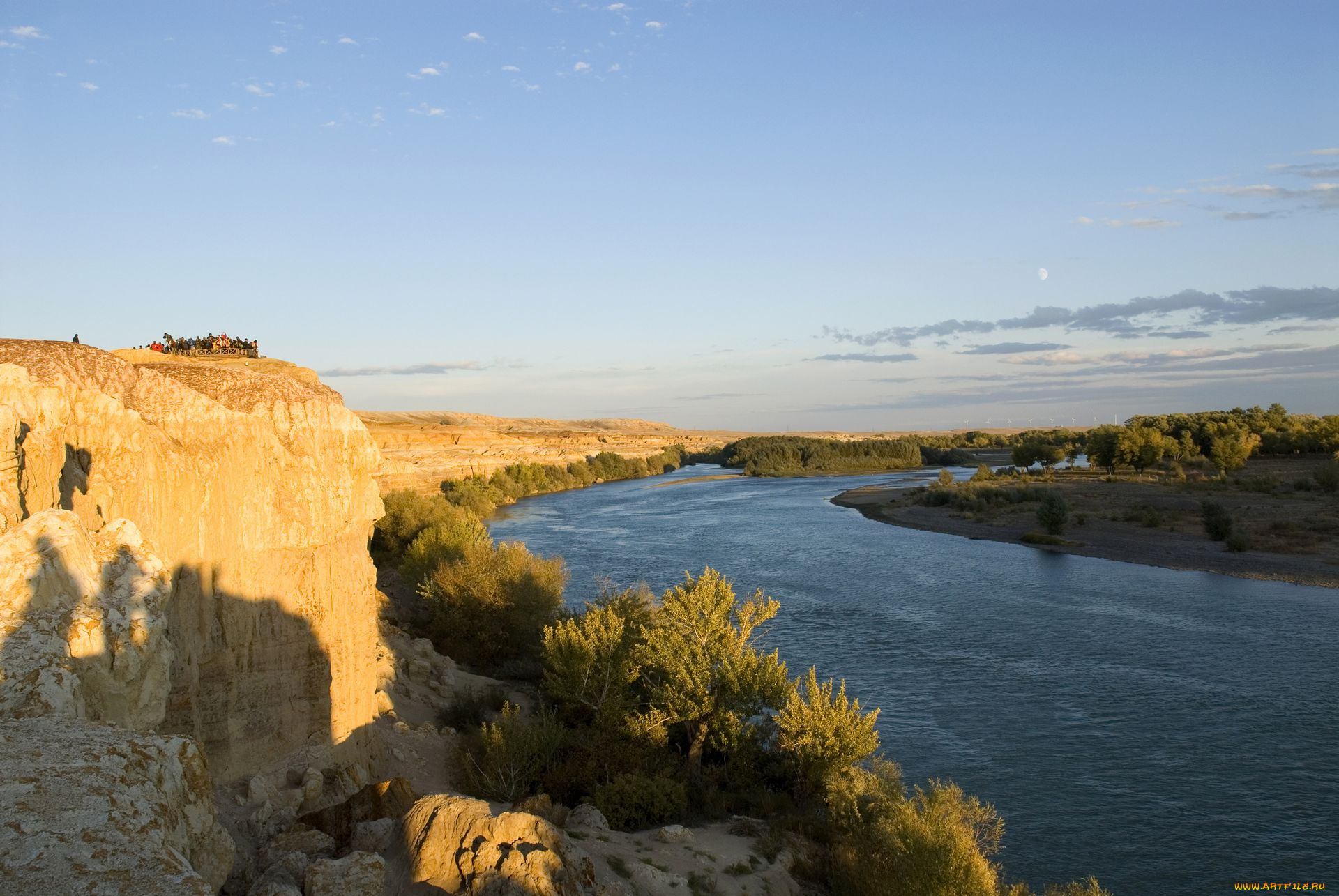 природа, реки, озера, деревья, река, скала