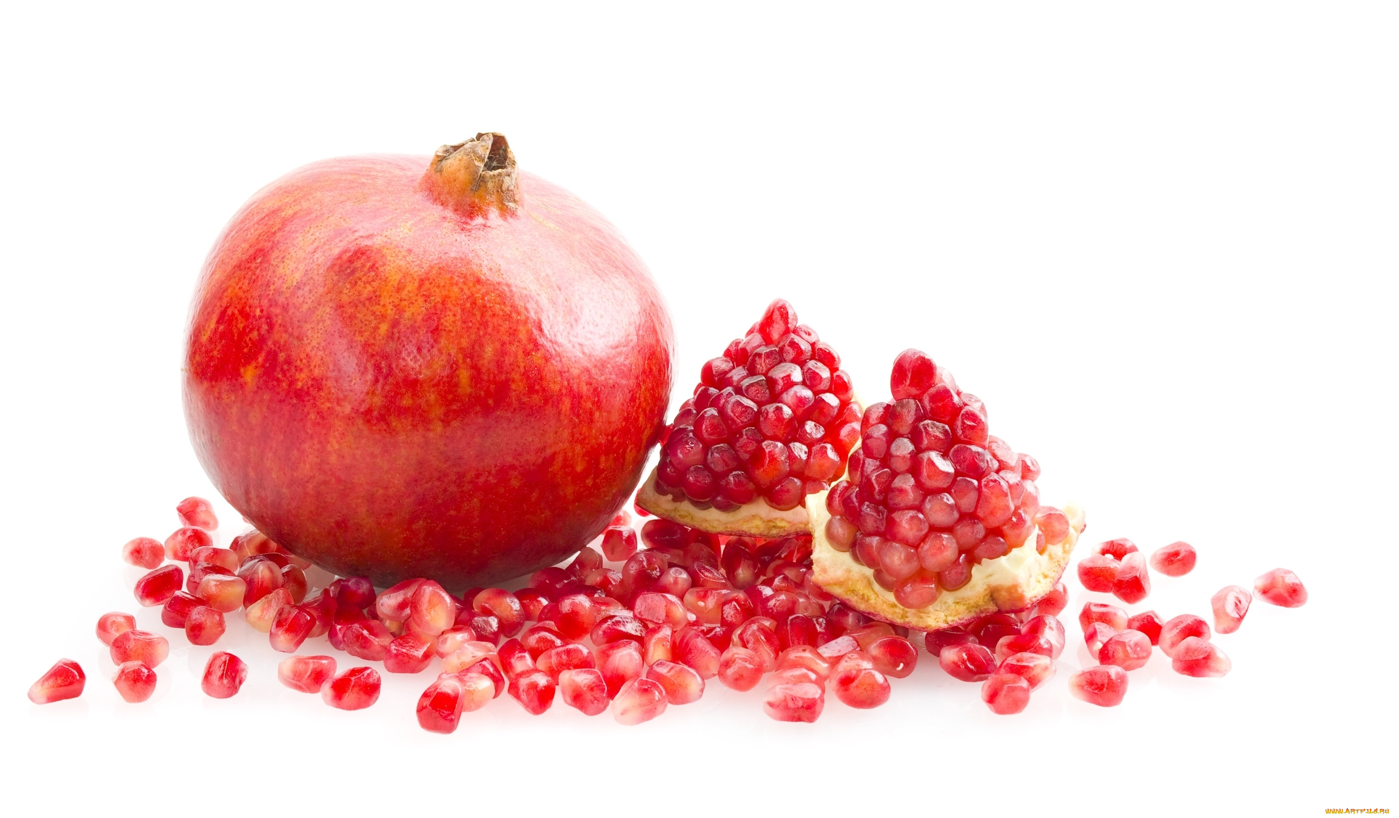 еда, гранат, фрукт, зёрна