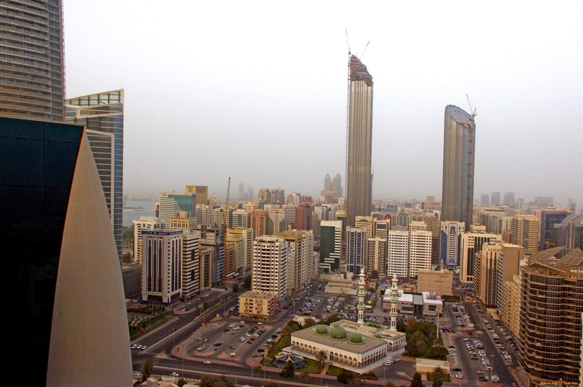 города, абу, даби, оаэ, столица, абу-даби, путешествие, мечеть, небоскрёбы