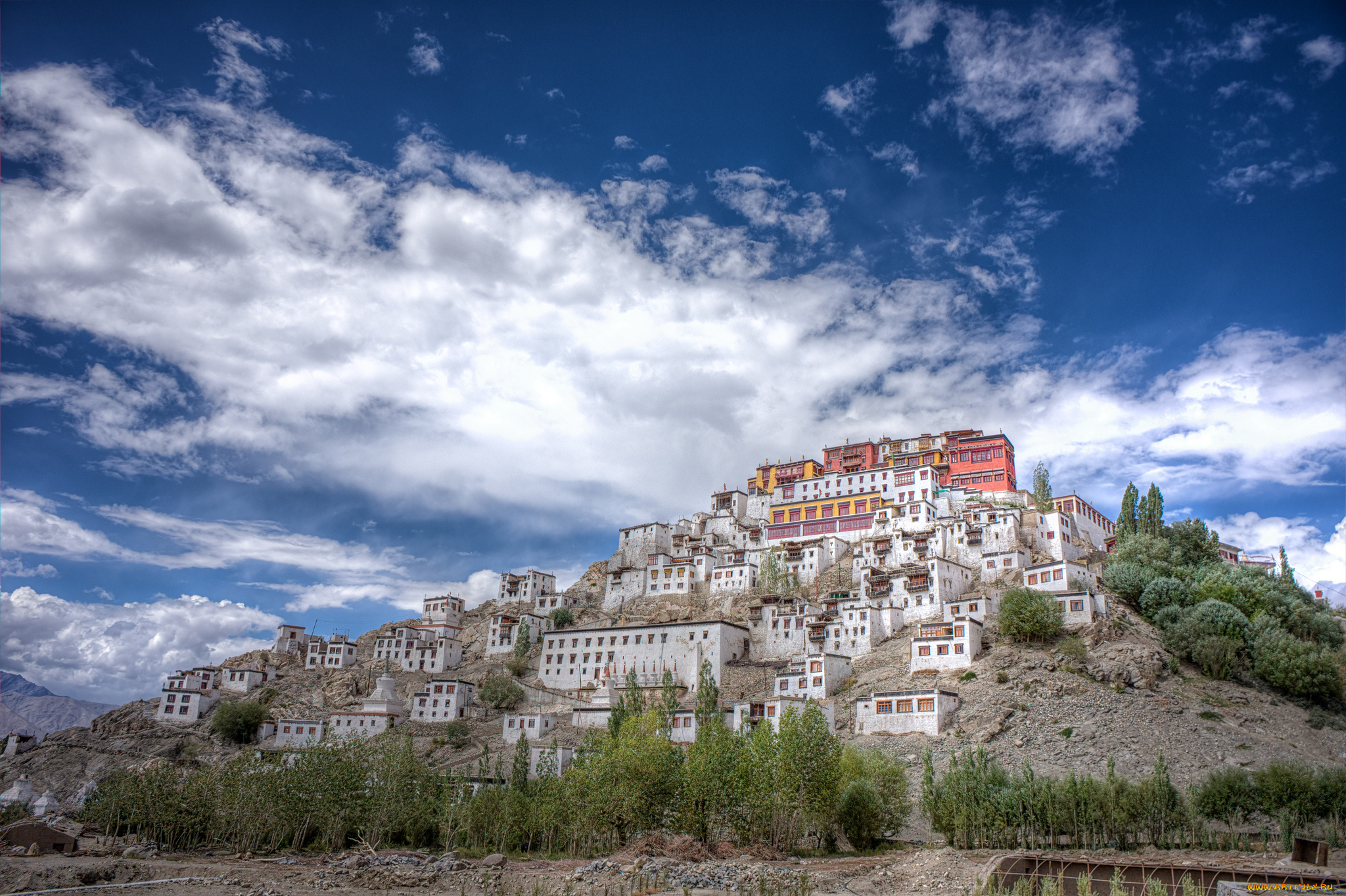thikse, monastery, india, города, буддистские, другие, храмы, монастырь, тикси, буддизм, индия